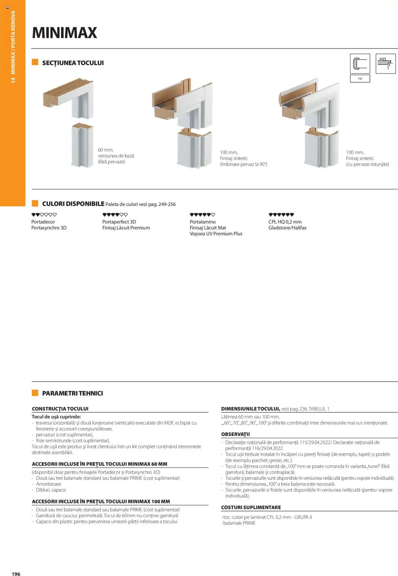 Catalog Proges – valabil de la 01.05.2025 | Pagină: 196 | Produse: Vopsea, Tapet, Ușă