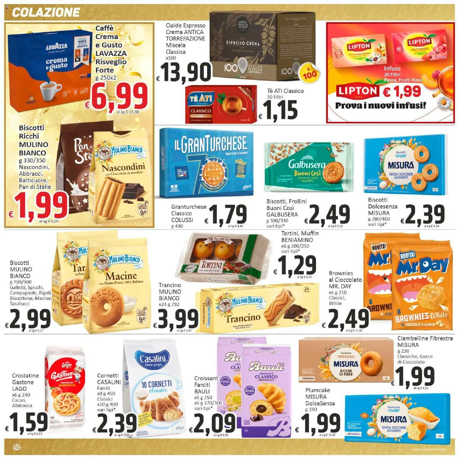 Volantino Paghi Poco del 27.12.2025 | Pagina: 12 | Prodotti: Yogurt, Caffè, Cioccolato, Muffin