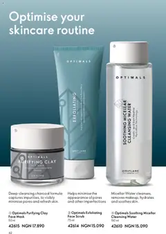 Offer preview "Oriflame Catalogue " | Page: 62 | Products: Water, Mask, Micellar water, Teamécses