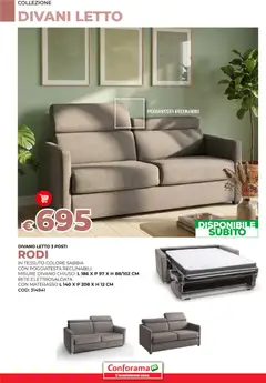 Anteprima del volantino Conforama Divani catalogo valido a partire dal 11.02.2026 | Pagina: 14 | Prodotti: Divano letto, Letto, Materasso, Divano
