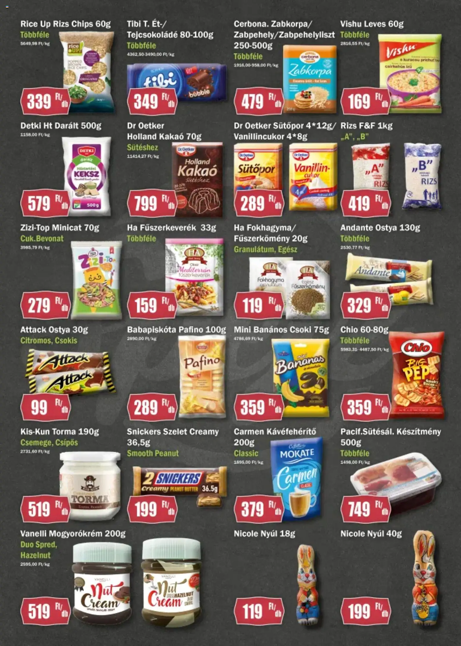 FullDiszkont akciós ujság - amely érvényes a következő dátumtól: 02.03.2026 | Oldal: 2 | Termékek: Fűszerkeverék, Zabkorpa, Snickers, Kávéfehérítő