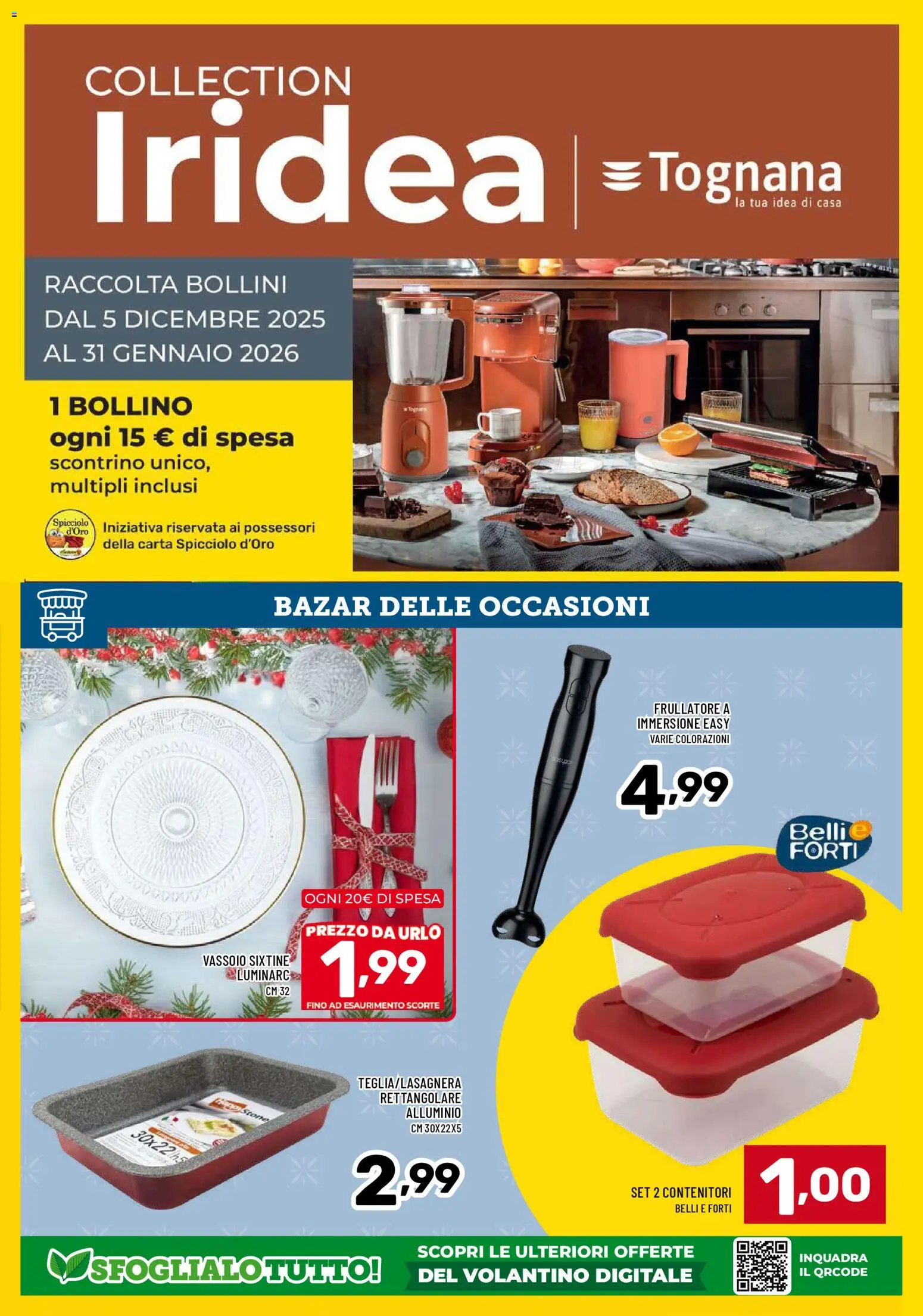 Volantino Il Centesimo del 18.12.2025 | Pagina: 12 | Prodotti: Frullatore, Alluminio, Vassoio