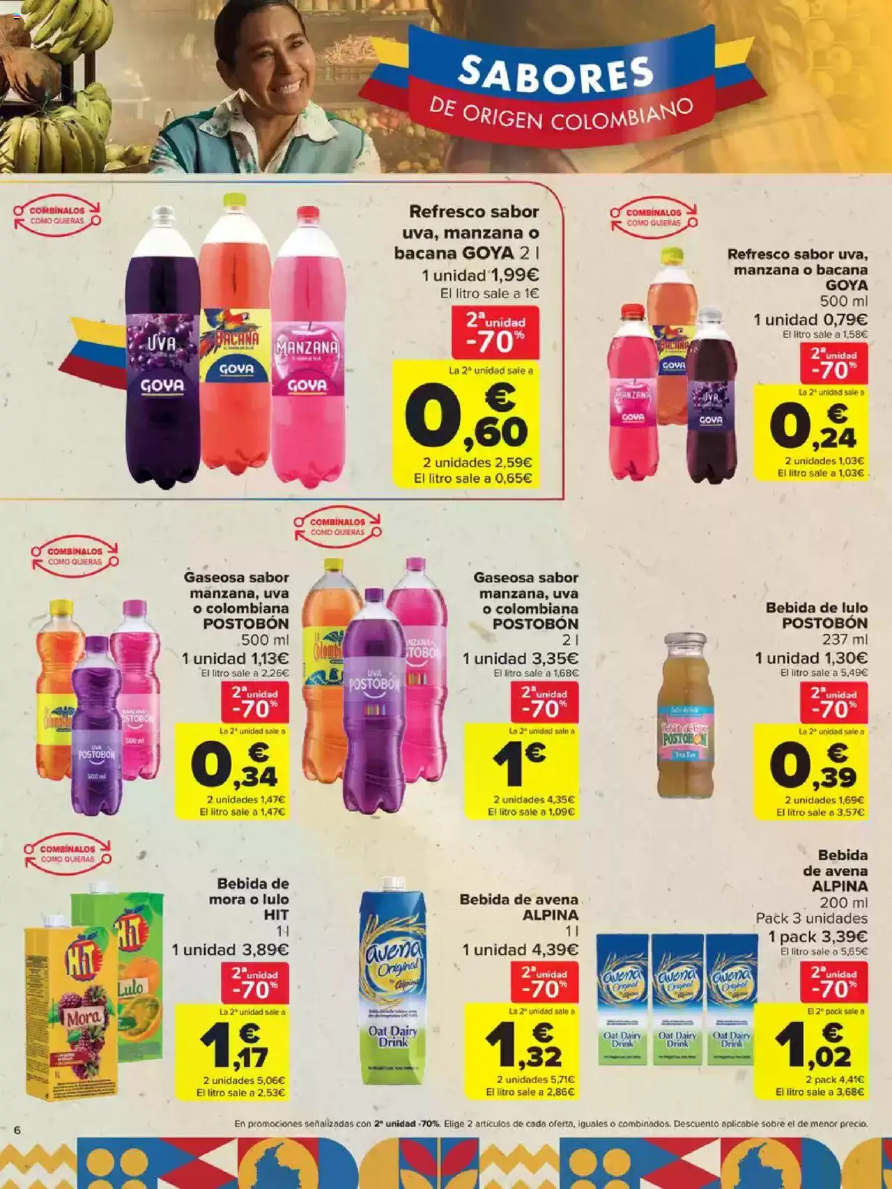 Carrefour Colombia │ válido desde el 03.07.2025 | Página: 6 | Productos: Manzana, Bebida de avena, Gaseosa
