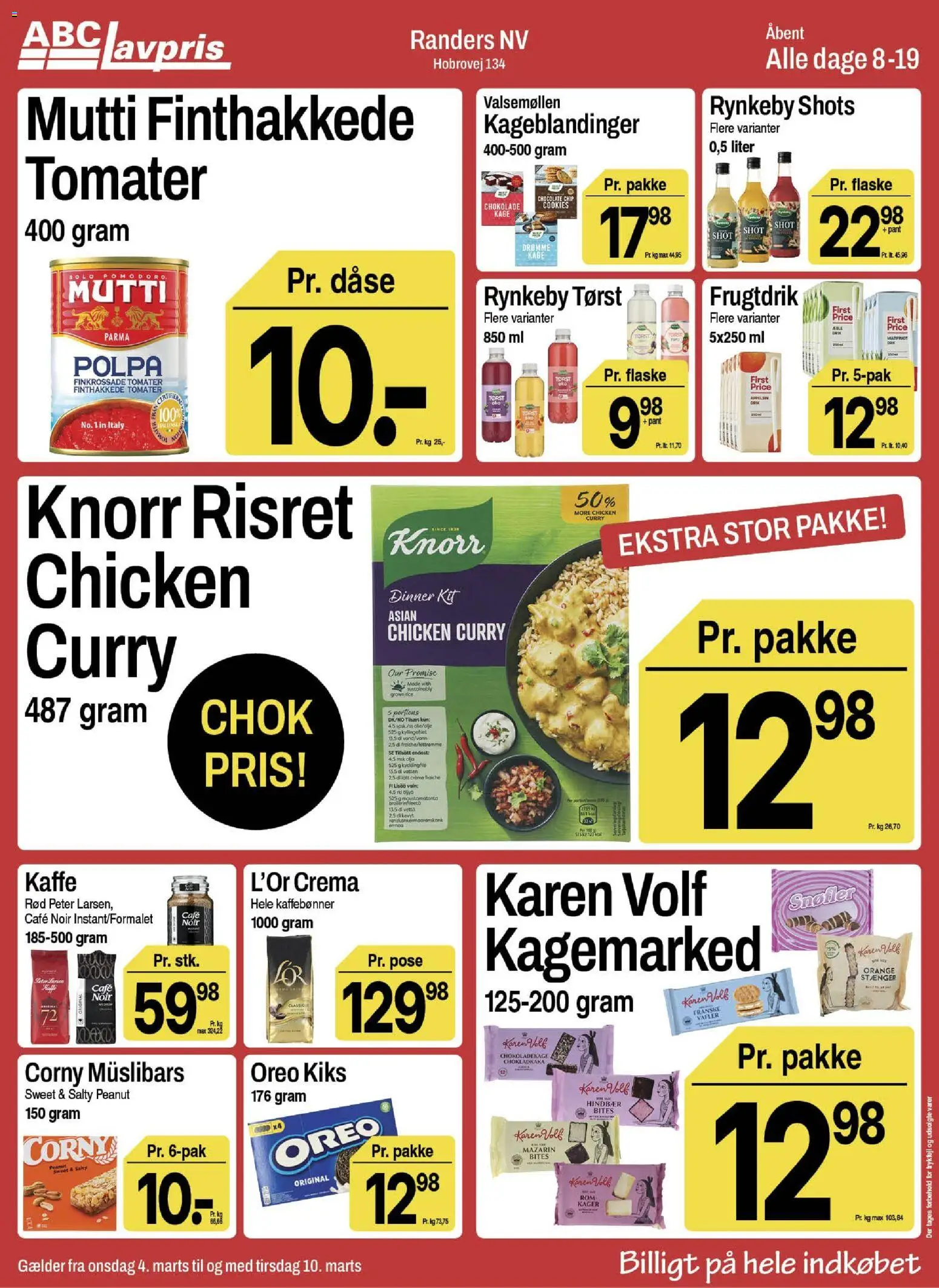 Abc Lavpris tilbudsavis – gyldig fra 04.03.2026 | Side: 7 | Produkter: Kaffe, Chokolade, Cookies, Vafler