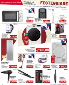 Anteprima del volantino Mercatò Big catalogo valido a partire dal 15.12.2025 | Pagina: 30 | Prodotti: Frullatore, Centrifuga, Asciugatrice, Frigorifero