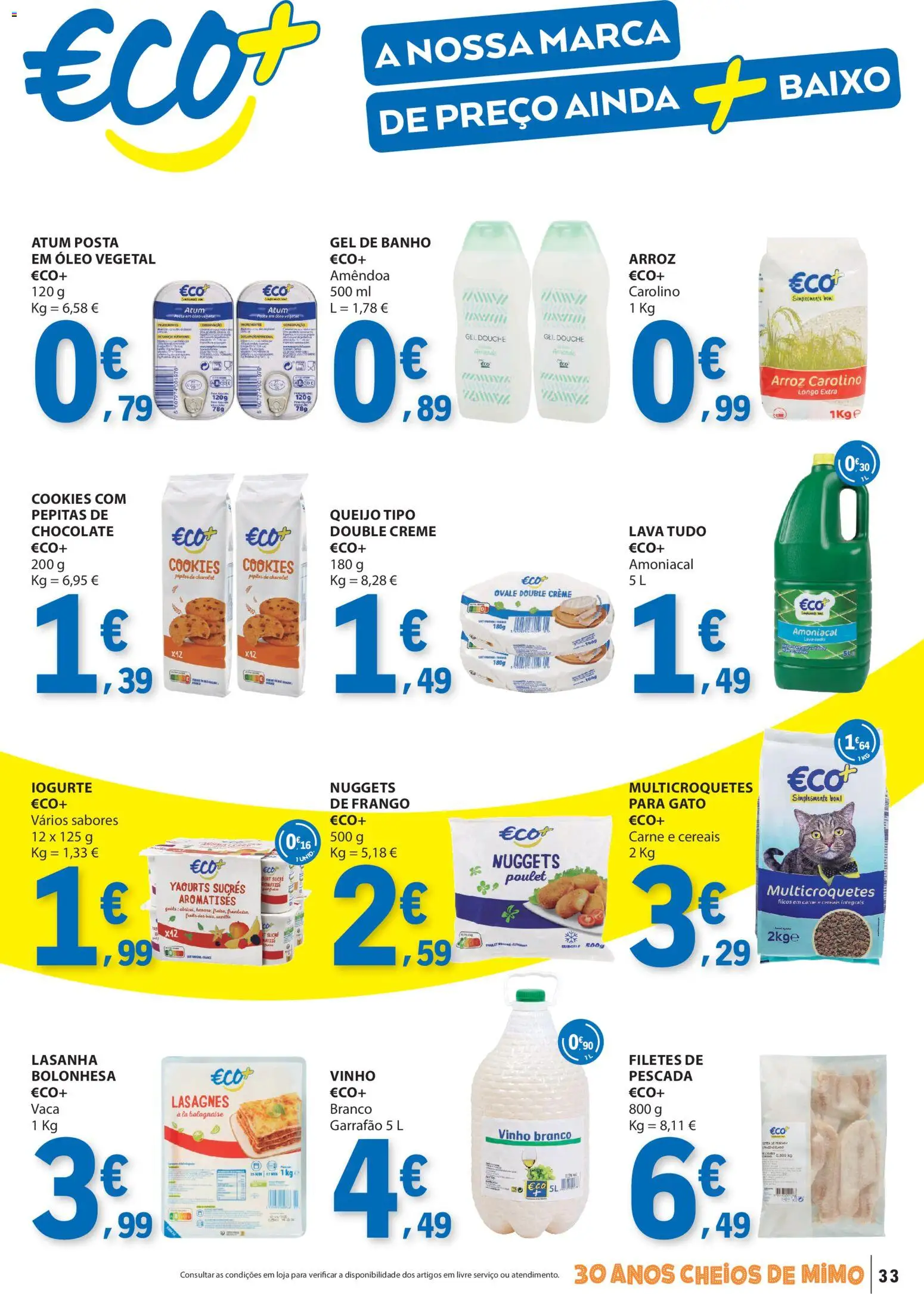 E.Leclerc folheto │ válido de 26.02.2026 | Página: 33 | Produtos: Atum, Frango, Cereais, Creme