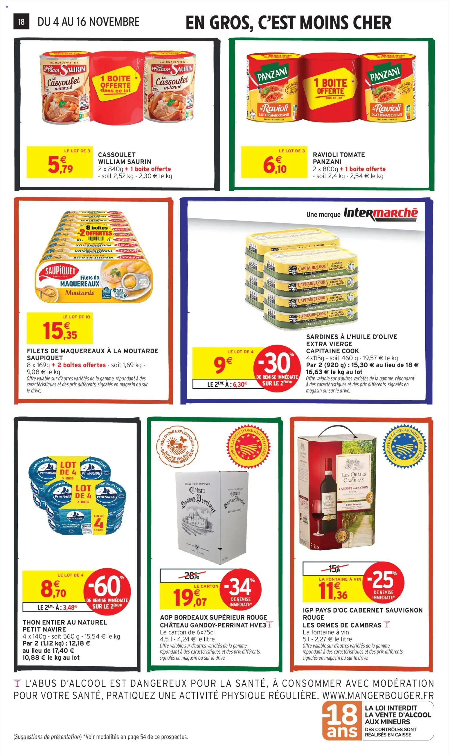 {H1} | Page: 18 | Produits: Huile d'olive vierge, Sardines, Thon, Huile