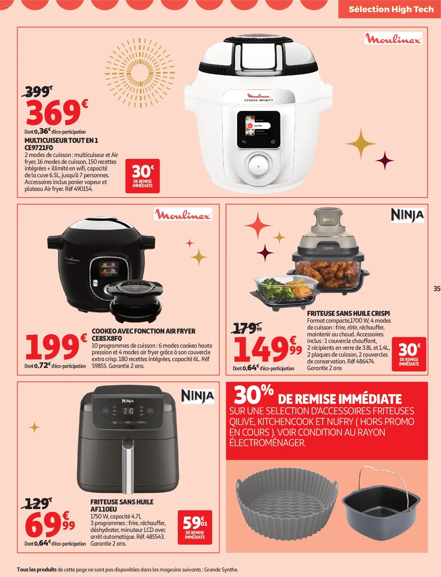 {H1} | Page: 35 | Produits: Multicuiseur, Friteuse sans huile, Air fryer, Huile