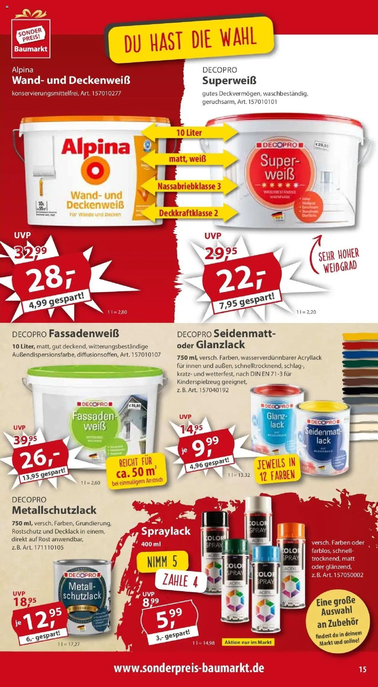 Sonderpreis Baumarkt - Wiedereröffnung Wenden - gültig ab dem 13.05.2025 | Seite: 15
