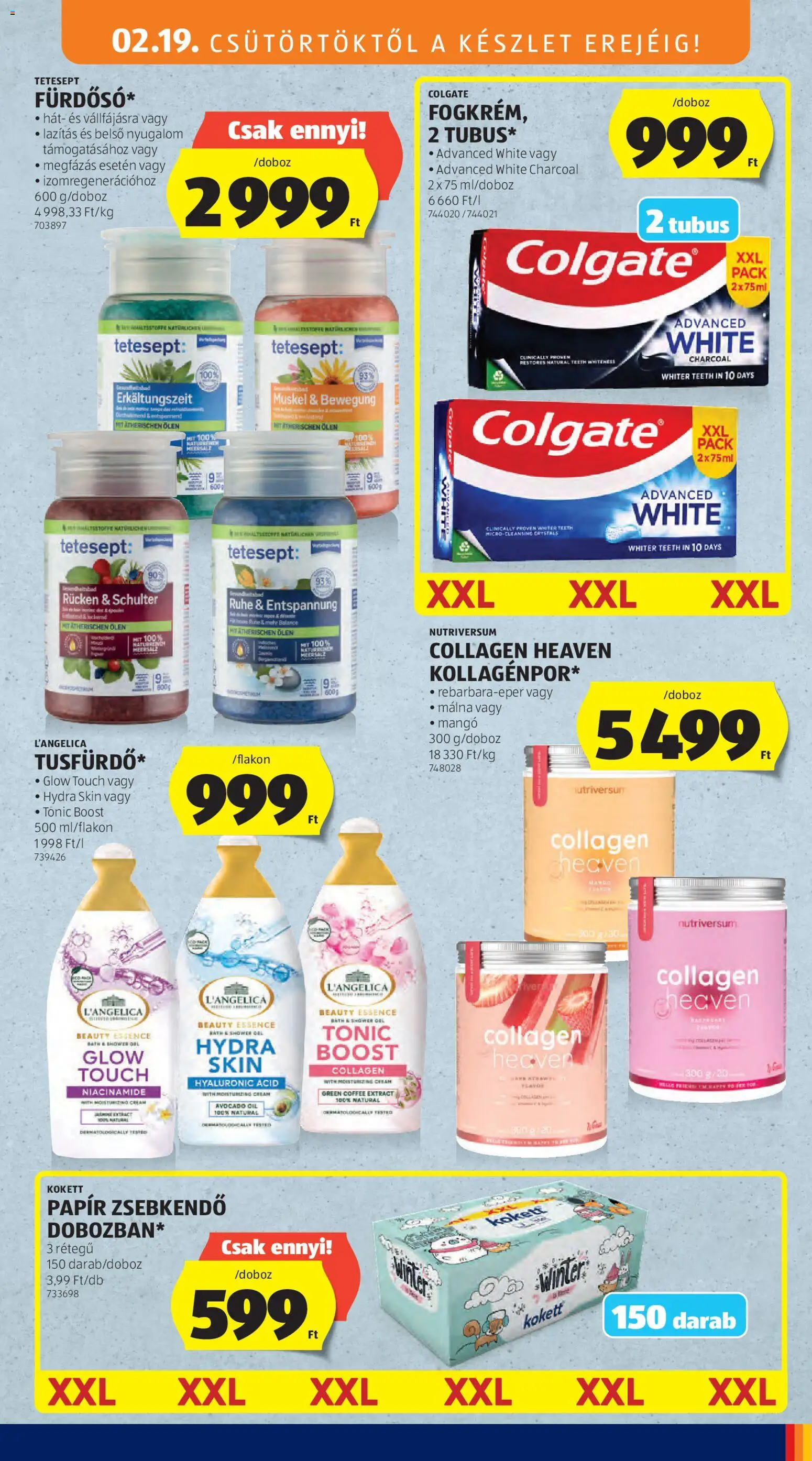 Aldi akciós ujság - amely érvényes a következő dátumtól: 19.02.2026 | Oldal: 25 | Termékek: Tonic, Málna, Mangó