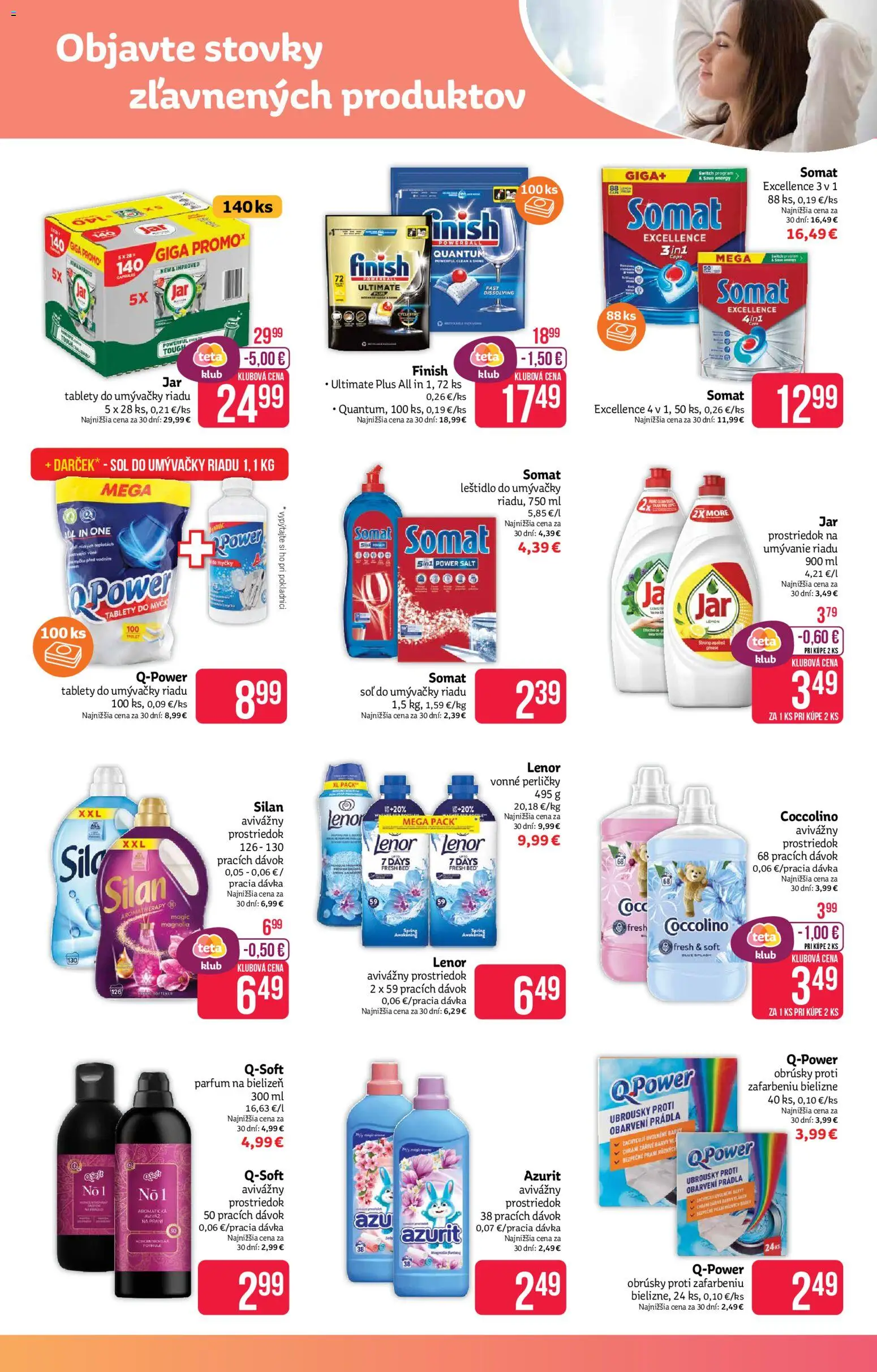 Nové Teta drogerie akcie – leták je platný od 16.02.2026 | Strana: 15 | Produkty: Silan, Coccolino, Jar, Lenor