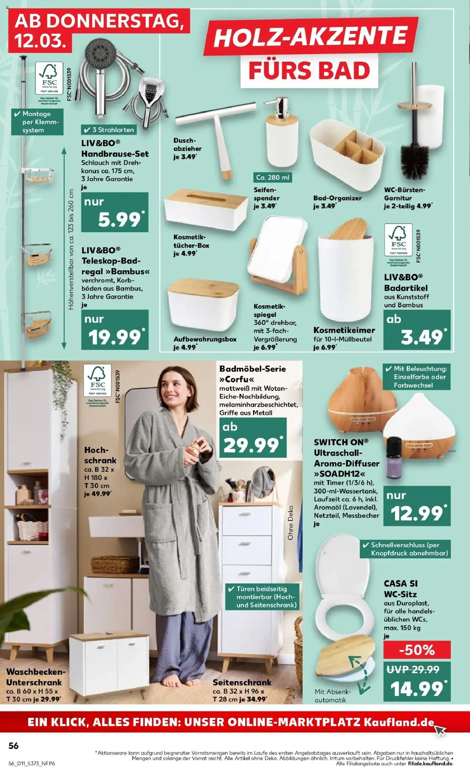 Kaufland Prospekt Paderborn	 – gültig ab 09.03.2026 | Seite: 68 | Produkte: Regal, Kosmetikspiegel, Box, Hochschrank