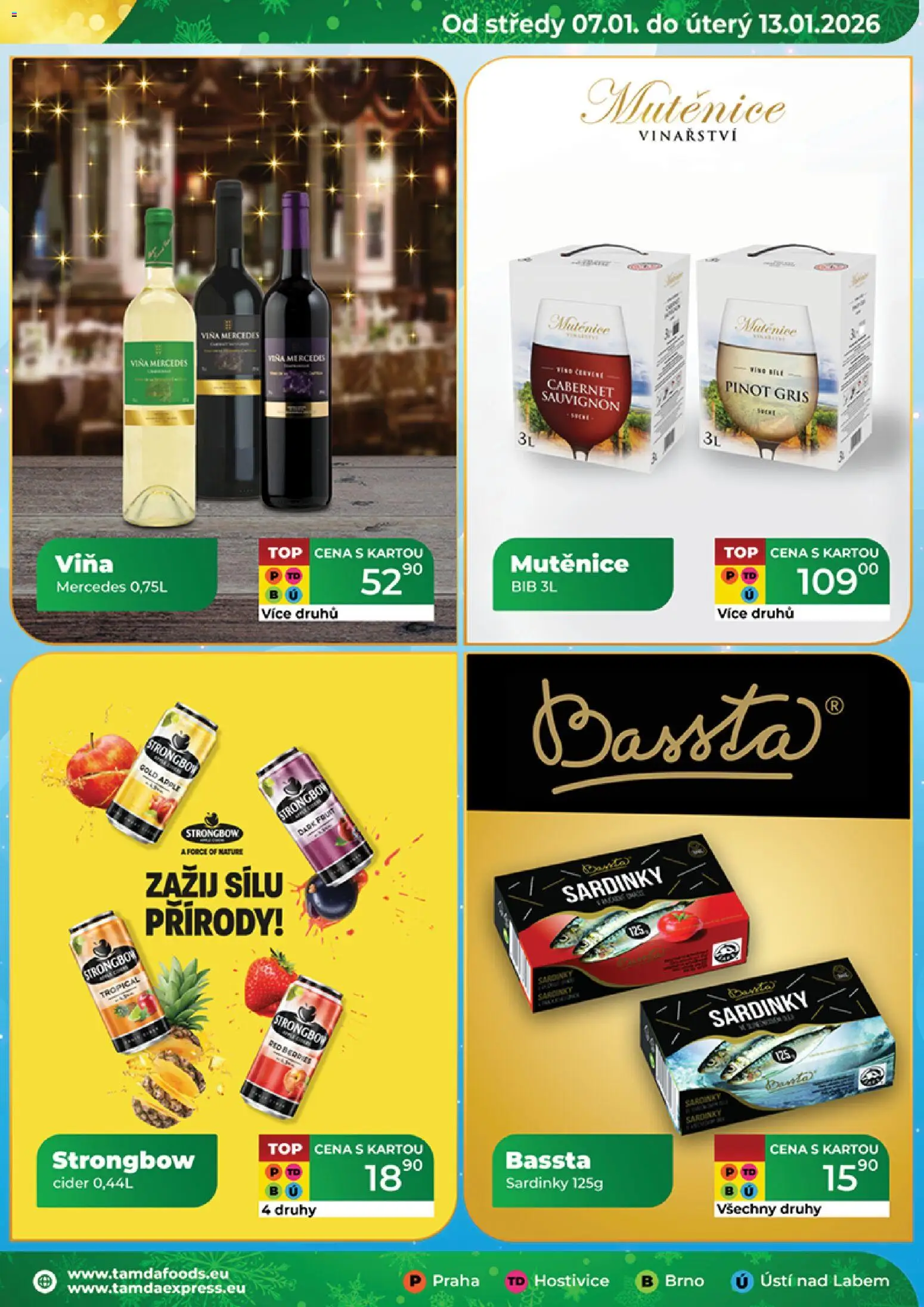 Tamda Foods leták od 07.01.2026 | Strana: 17 | Produkty: Cider, Strongbow, Cabernet Sauvignon, Sardinky
