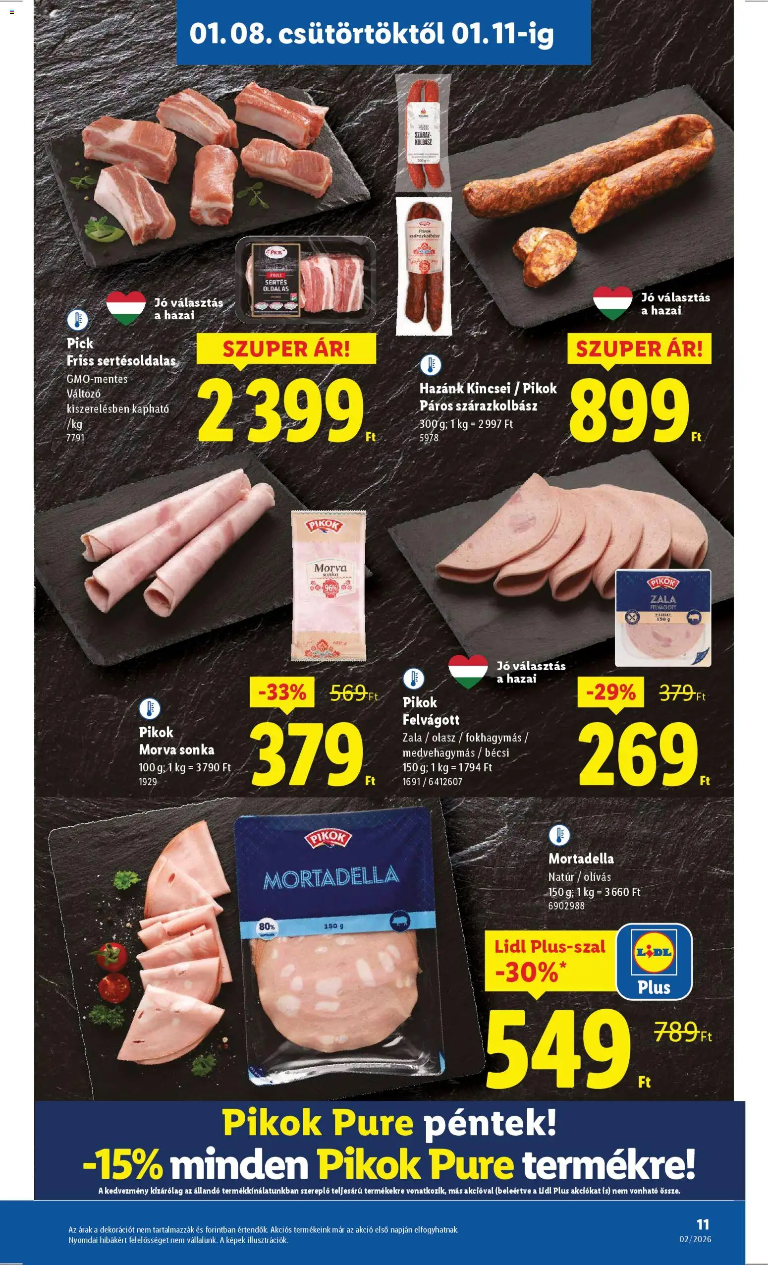 Lidl akciós ujság - amely érvényes a következő dátumtól: 08.01.2026 | Oldal: 11
