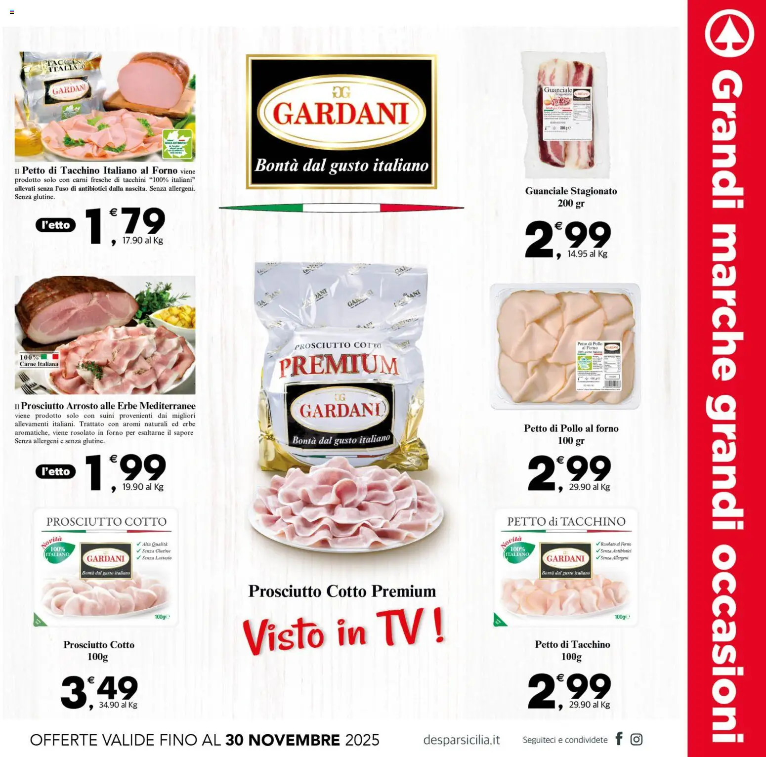 Volantino Interspar del 12.11.2025 | Pagina: 7 | Prodotti: Petto di Pollo, Arrosto, Tacchino, TV