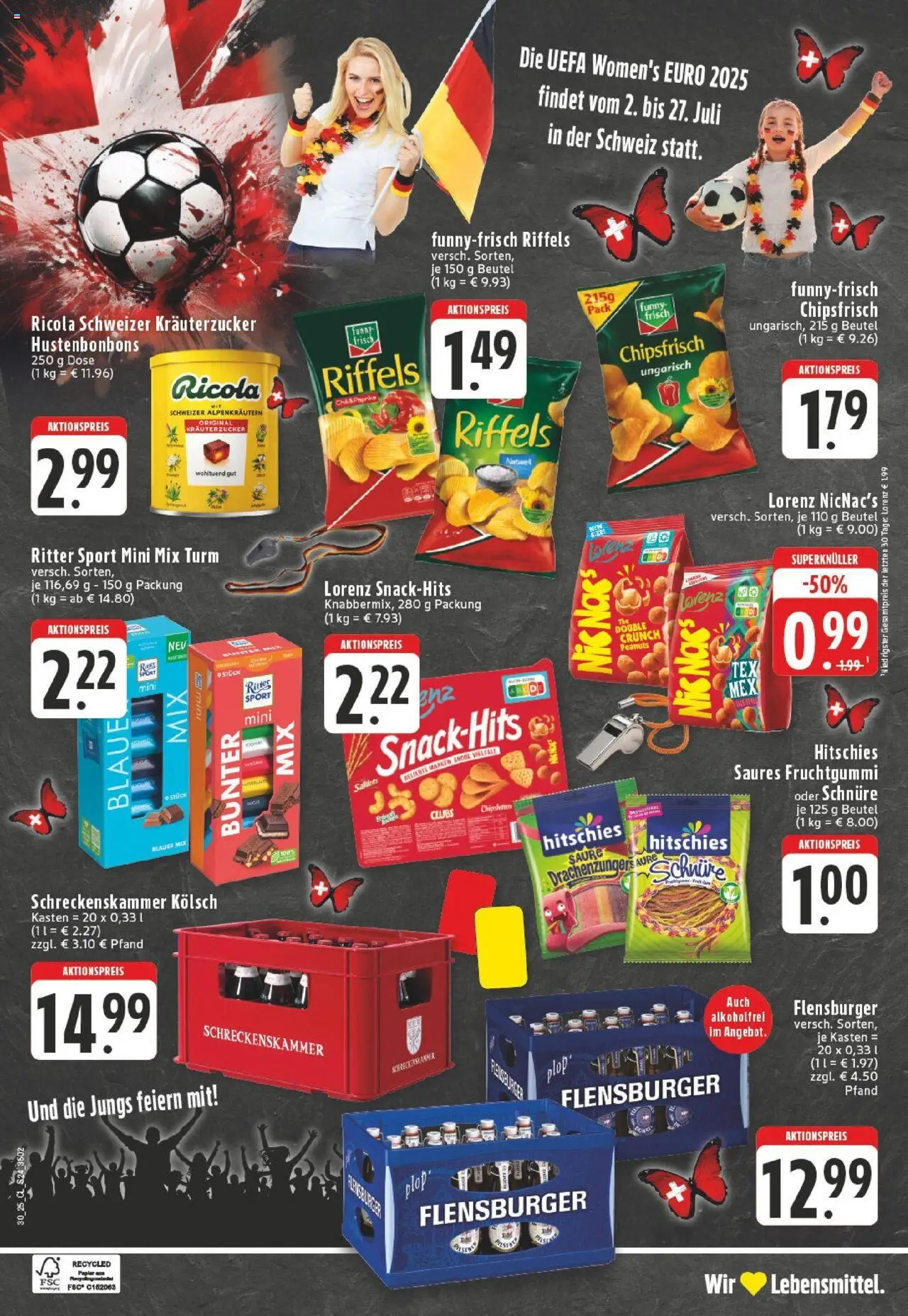 Edeka prospekt Leverkusen	 - gültig ab dem 20.07.2025 | Seite: 24 | Produkte: Ritter sport, Flensburger