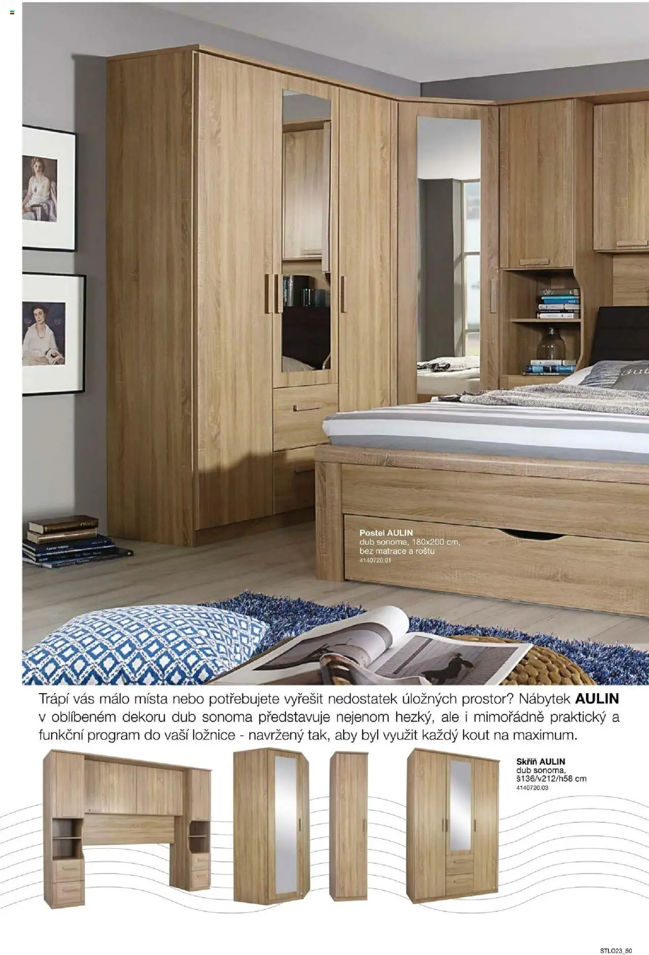 Sconto nábytek katalog - Ložnice od 01.01.2025 | Strana: 50 | Produkty: Nábytek, Postel, Matrace, Skříň