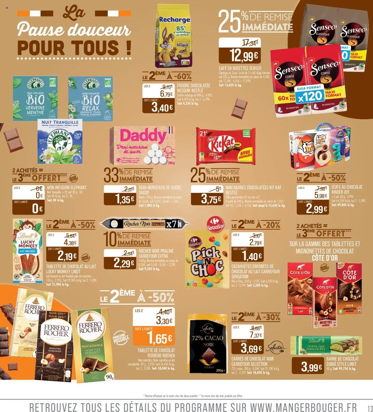  | Page: 13 | Produits: Kinder Joy, Lait, Œufs, Café