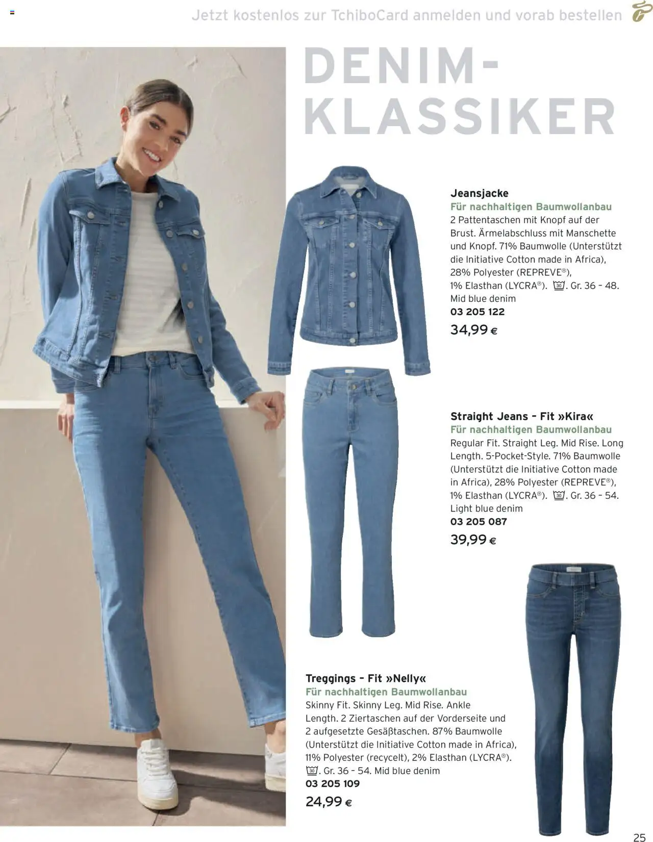 Tchibo Eduscho Katalog Herbst 2025 gültig ab 12.09.2024 | Seite: 25 | Produkte: Jeans