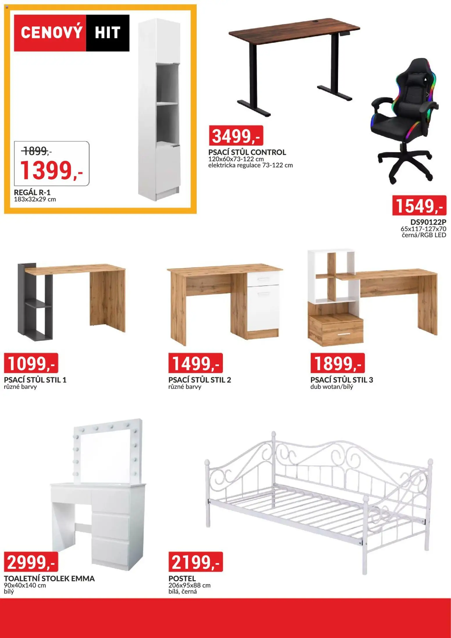 BAUMAX leták - Vaše bydlení, vaše pravidla od 01.11.2025 | Strana: 51 | Produkty: Toaletní stolek, Stolek, Regál, Psací stůl