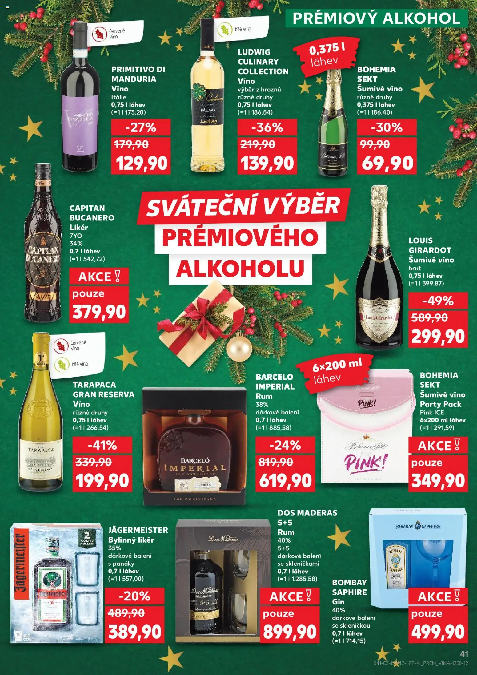 Kaufland leták - Ostrava od 19.11.2025 | Strana: 41 | Produkty: Jägermeister, Víno, Likér, Láhev