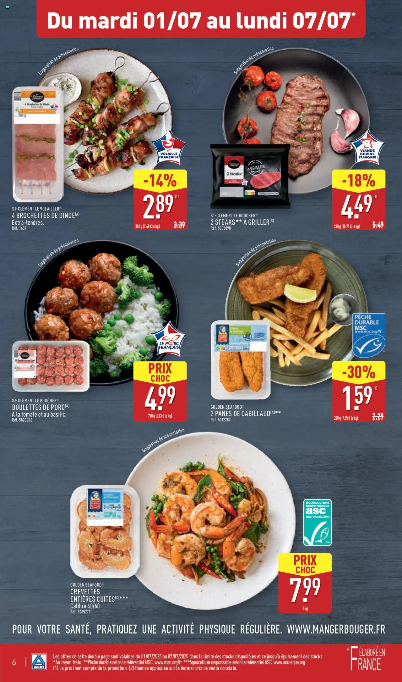  | Page: 9 | Produits: Pêche, Volaille, Crevettes, Viande