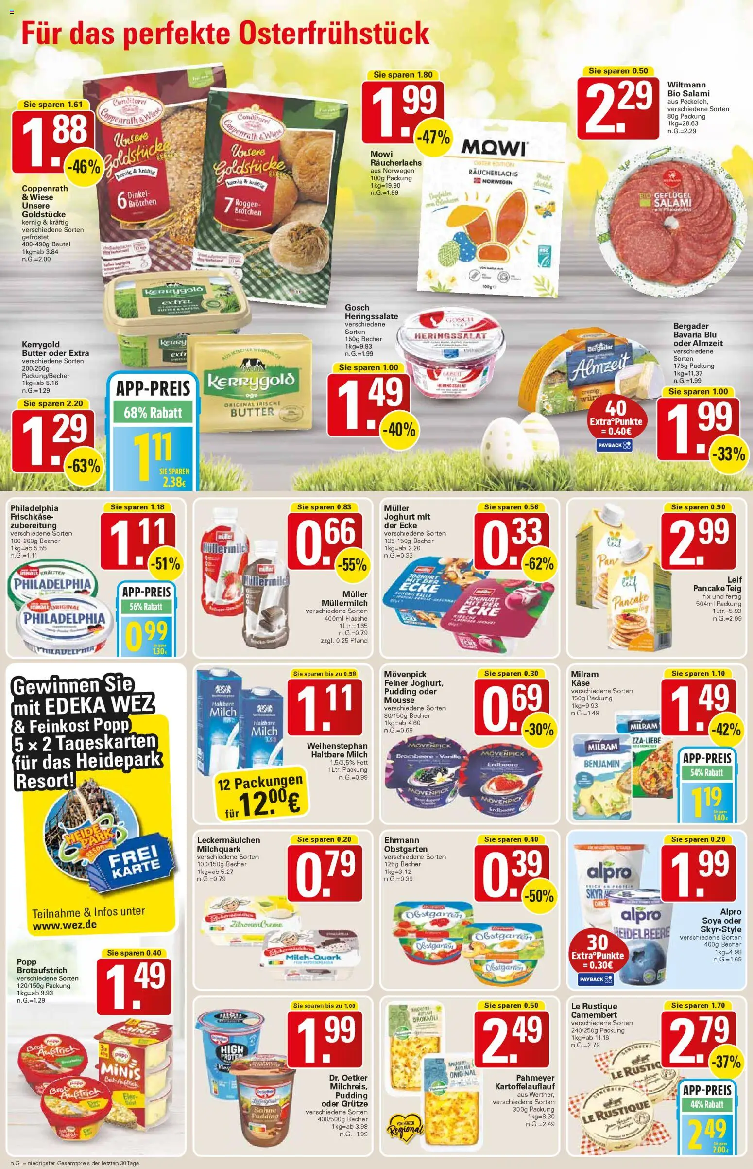 WEZ Prospekt 	 – gültig ab 30.03.2026 | Seite: 8 | Produkte: Milch, Butter, Käse, Eier