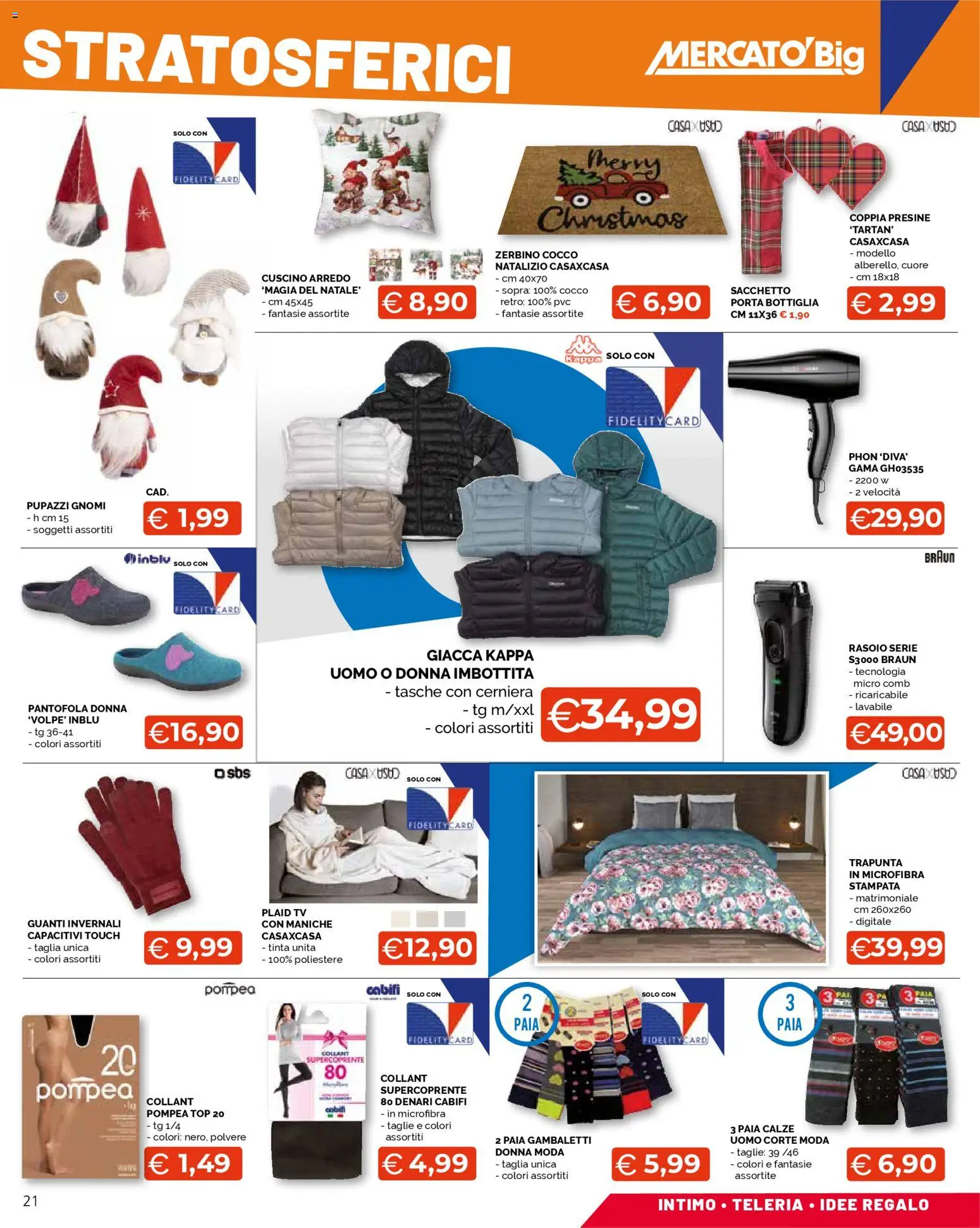 Volantino Mercatò del 20.11.2025 | Pagina: 21 | Prodotti: Plaid, Giacca, Top, Trapunta
