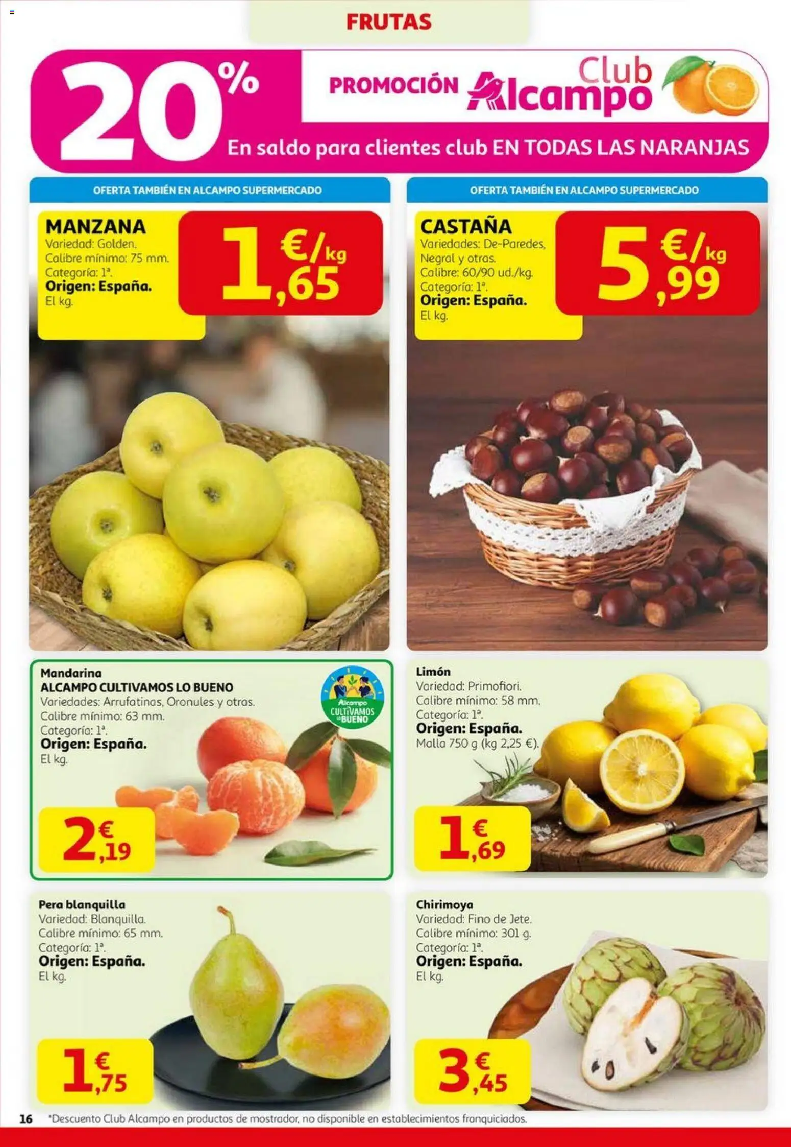 Alcampo - Black Friday │ válido desde el 06.11.2025 | Página: 16 | Productos: Naranjas, Manzana