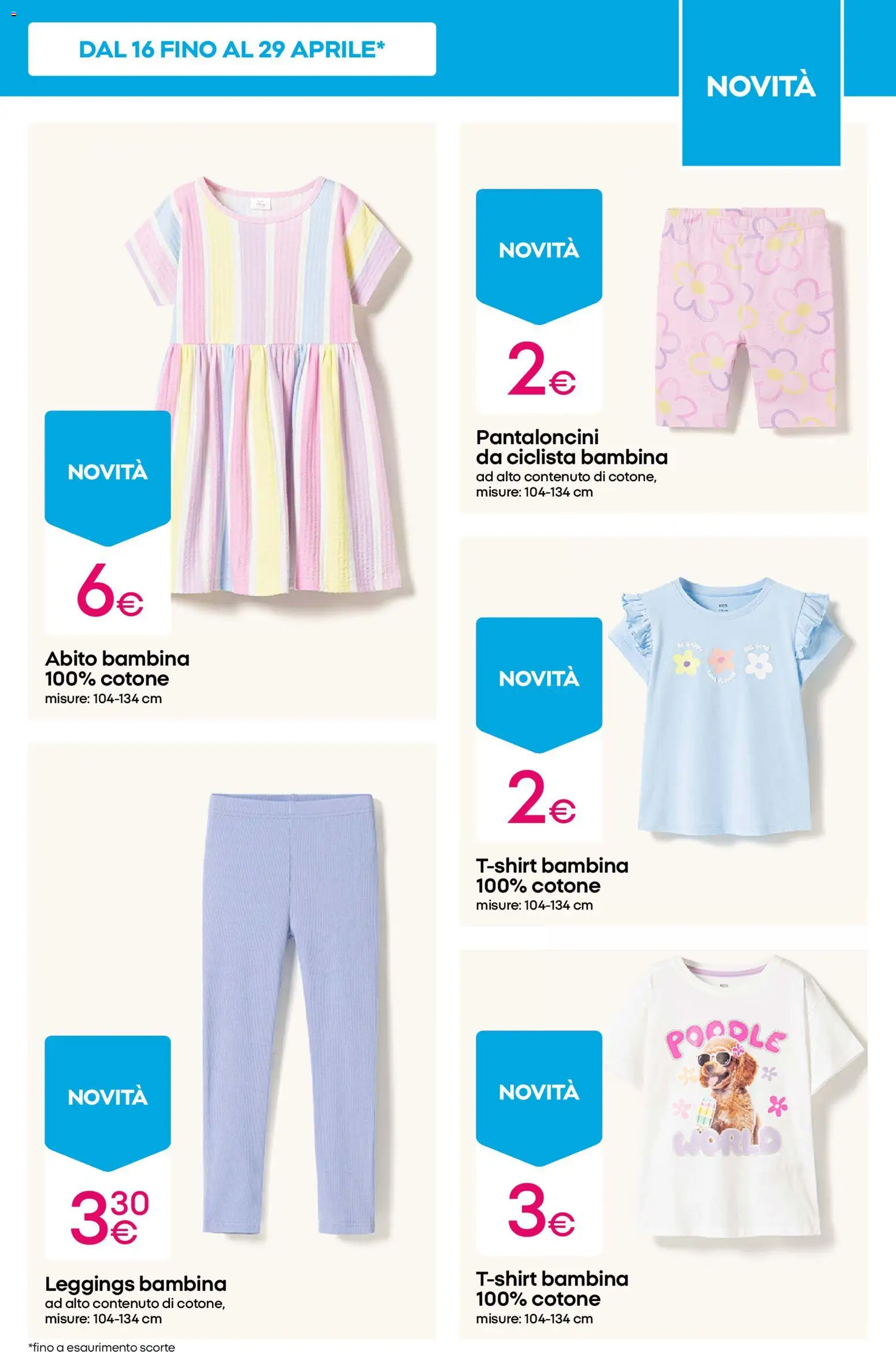 Volantino Pepco del 16.04.2026 | Pagina: 11 | Prodotti: Pantaloncini, Leggings, Abito