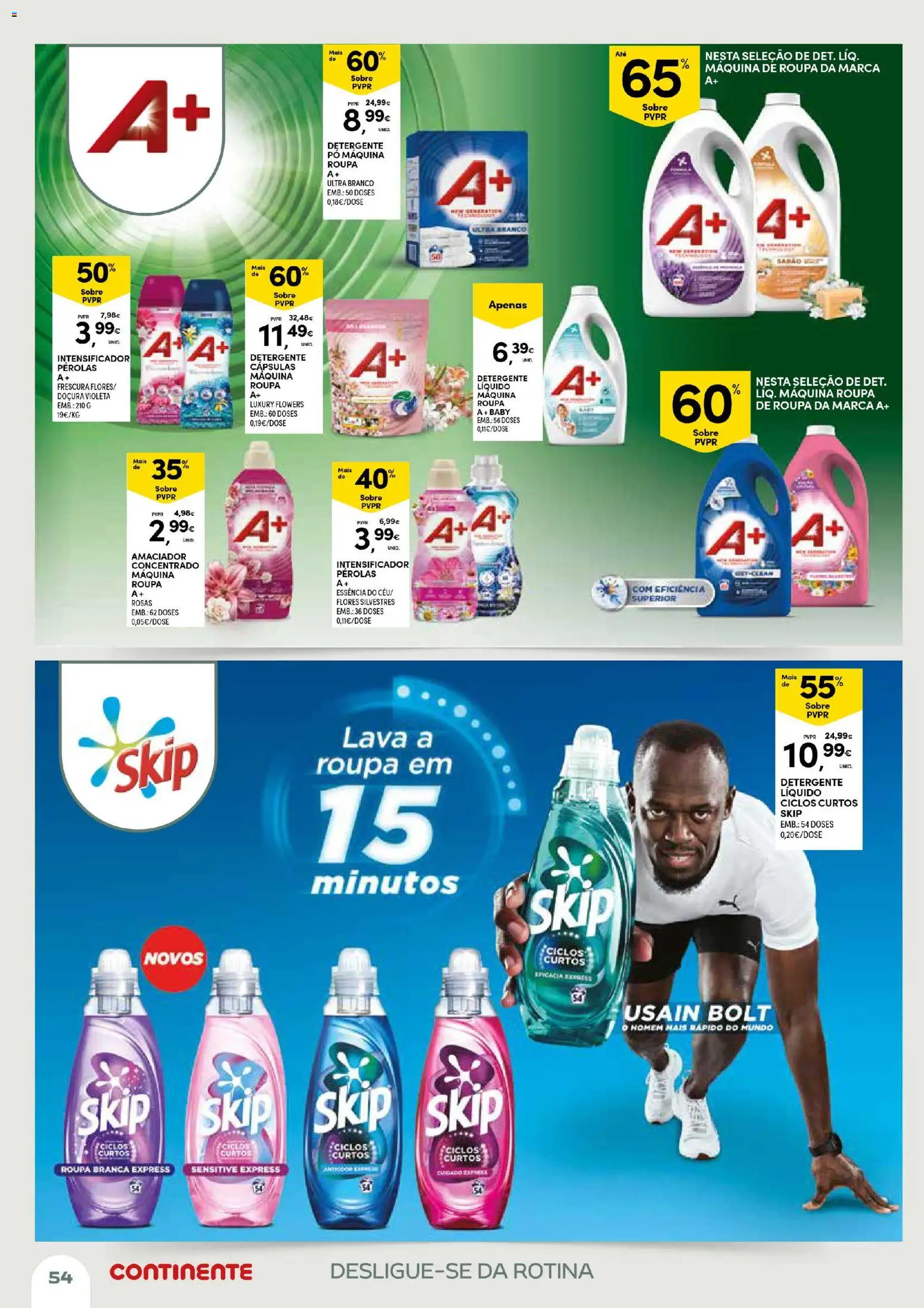 Continente Açores Momentos de pausa │ válido de 21.04.2026 | Página: 54 | Produtos: Flores, Pó, Detergente