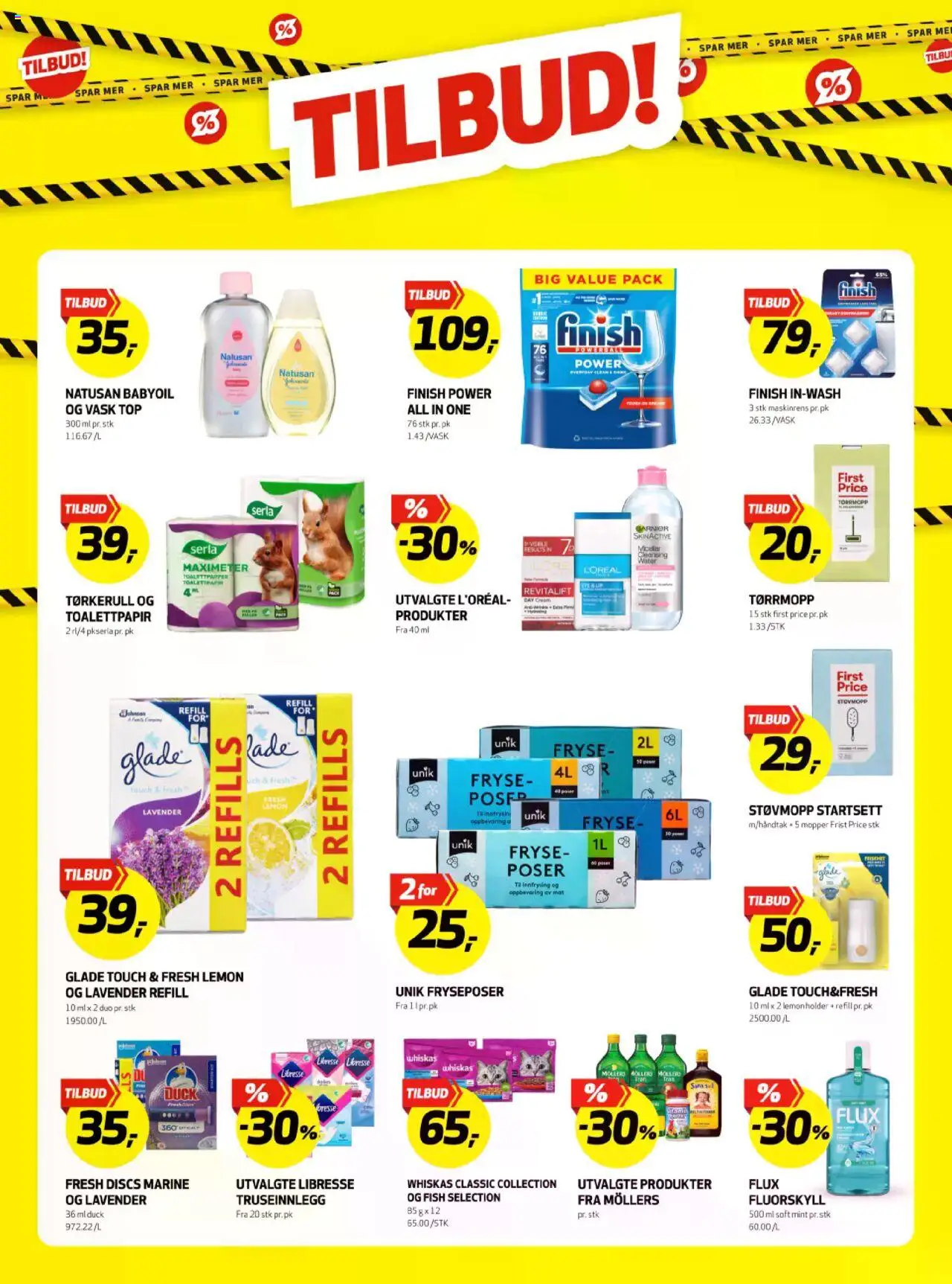  | Side: 17 | Produkter: Truseinnlegg, Toalettpapir, Vask, Tørkerull