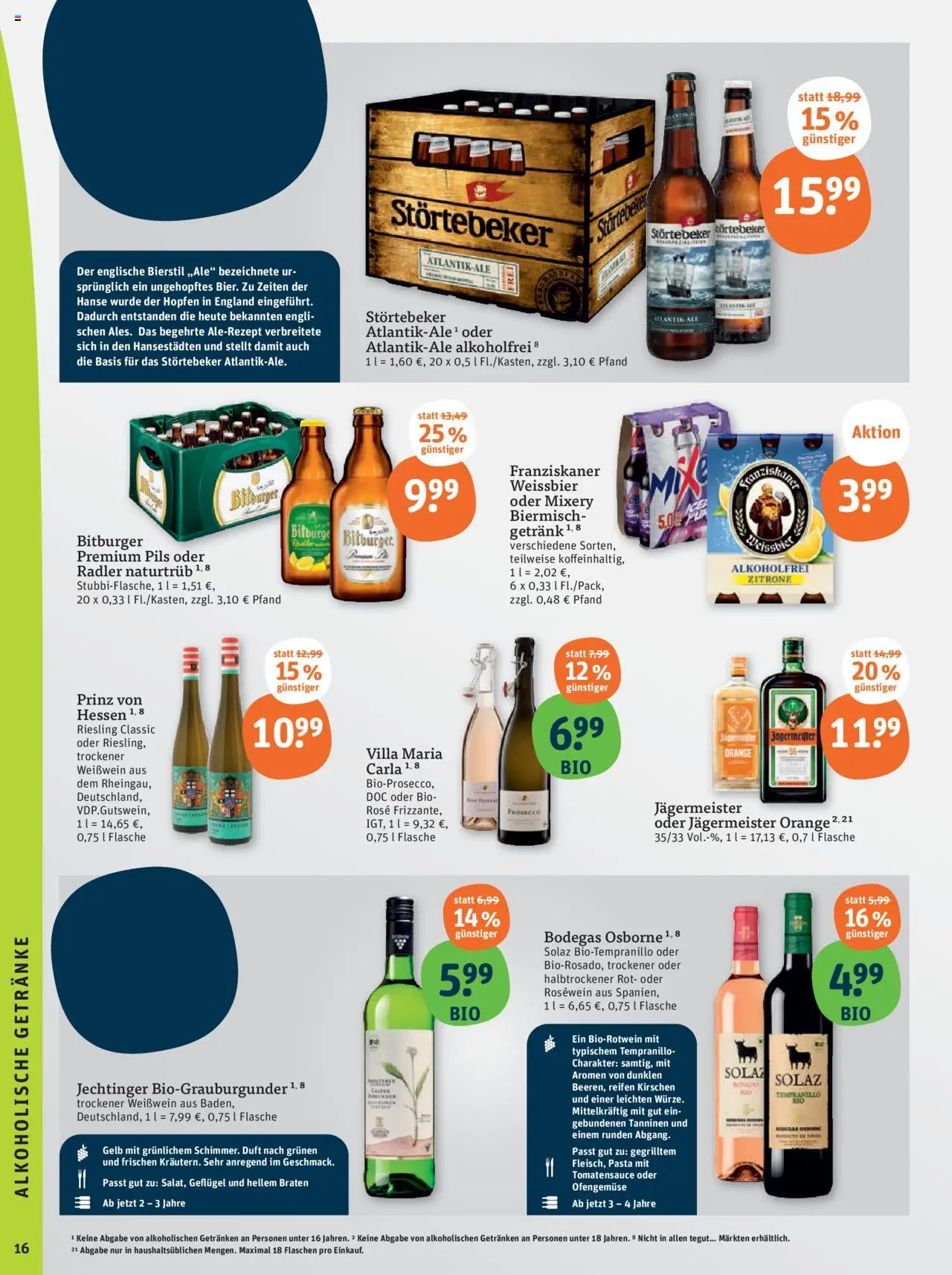 Tegut - Rheinland-Pfalz, Niedersachsen, Heidelberg - gültig ab dem 07.08.2025 | Seite: 18 | Produkte: Weißwein, Pils, Duft, Jägermeister