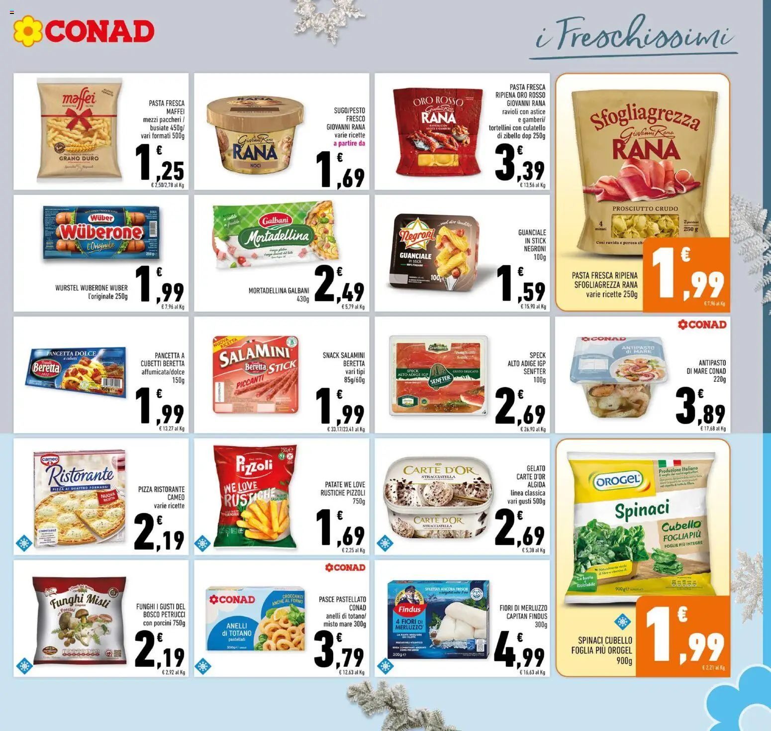 Volantino Conad del 10.12.2025 | Pagina: 17 | Prodotti: Patate, Noci, Mortadella, Ravioli
