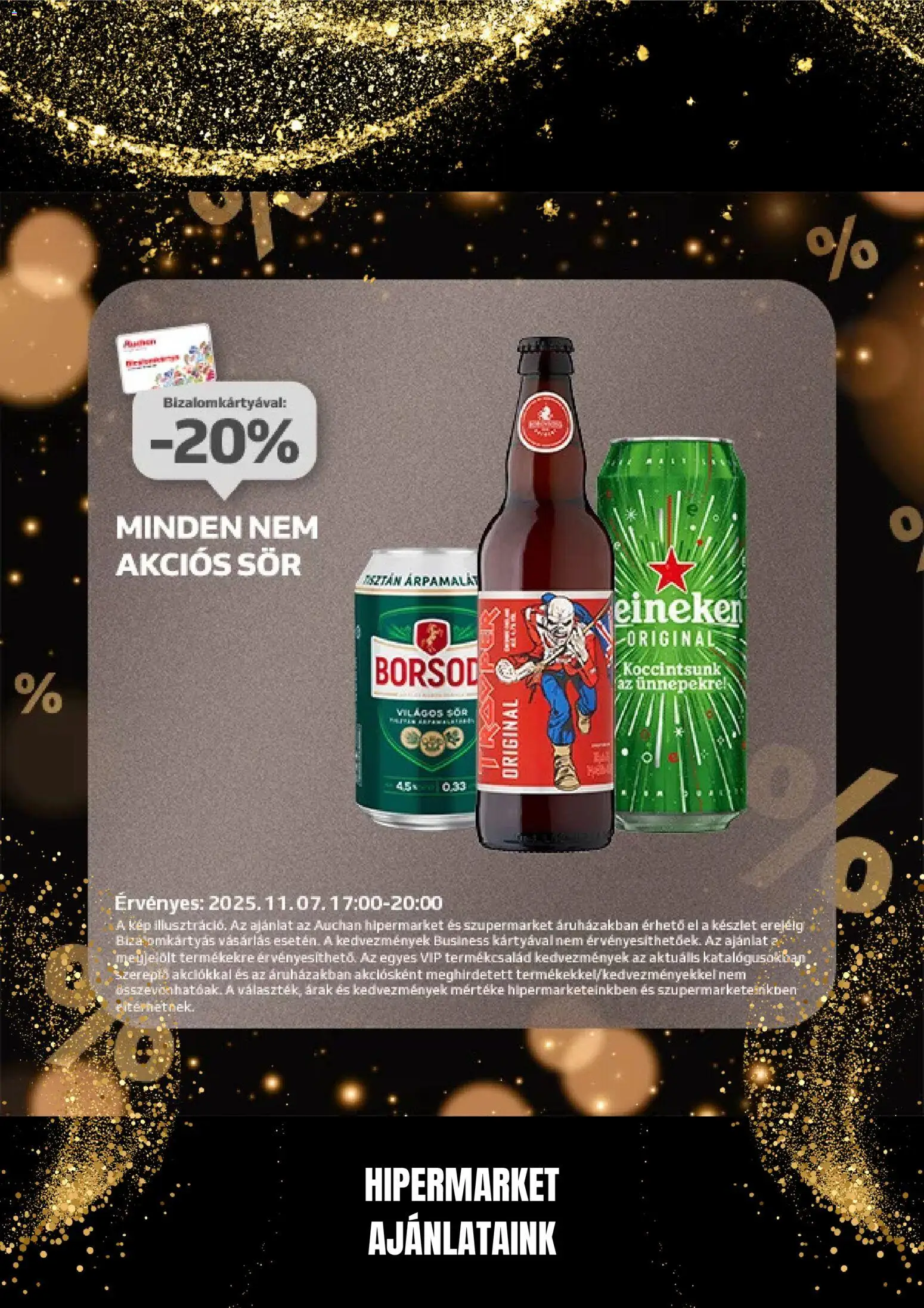 Auchan akciós ujság - amely érvényes a következő dátumtól: 07.11.2025 | Oldal: 15 | Termékek: Sör
