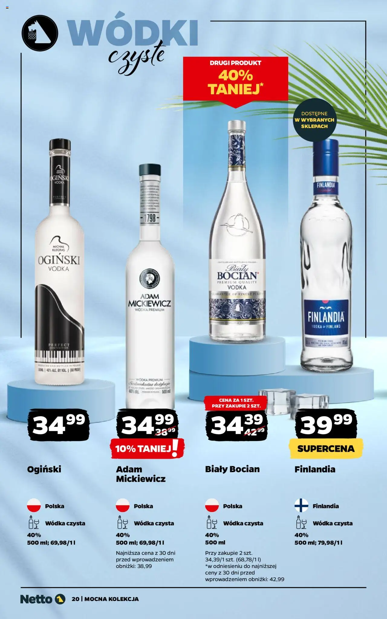Netto gazetka - Mocna Kolekcja od 01.07.2025 | Strona: 20 | Produkty: Ogiński, Vodka, Wódka