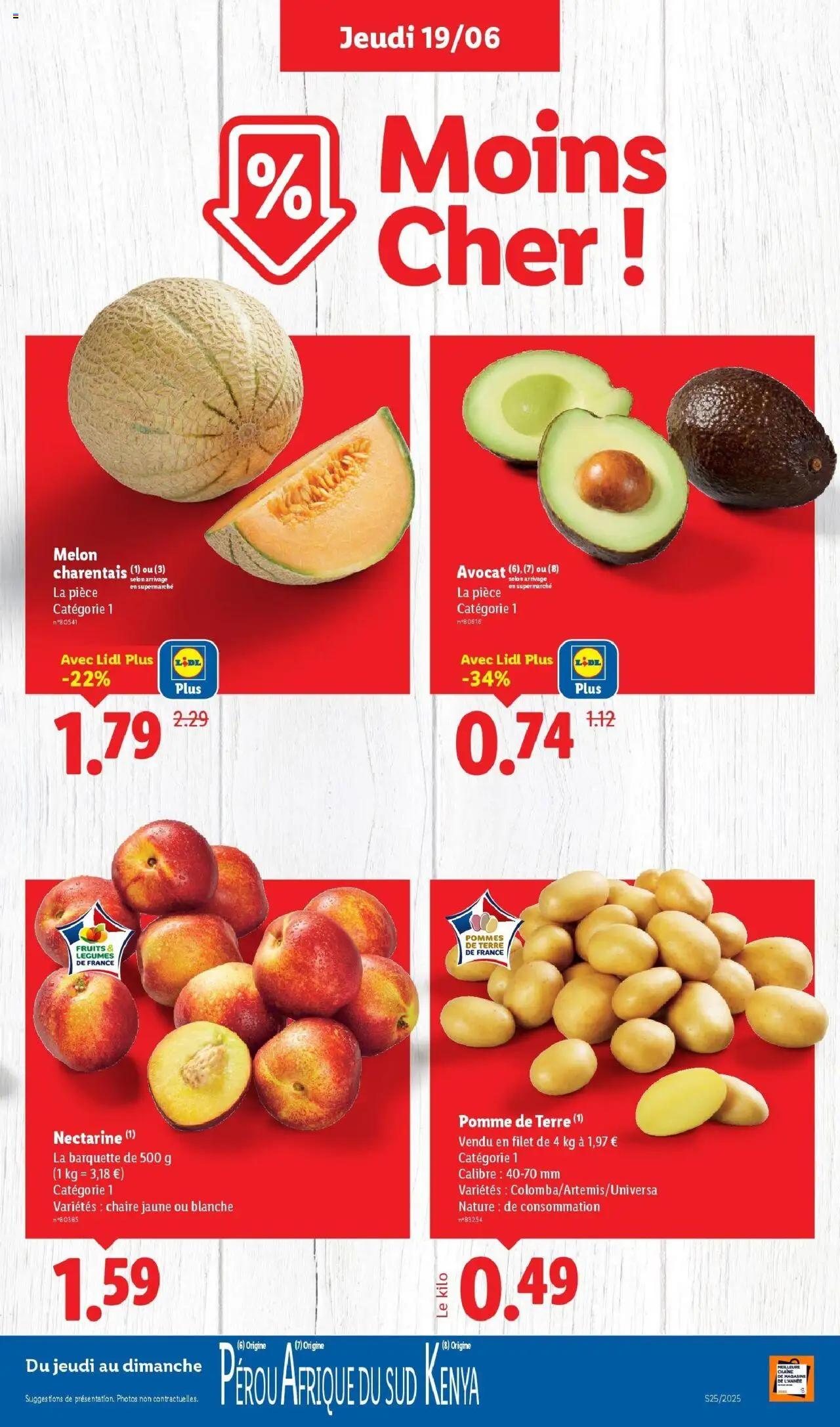  | Page: 5 | Produits: Avocat, Nectarine, Pomme, Pomme de terre