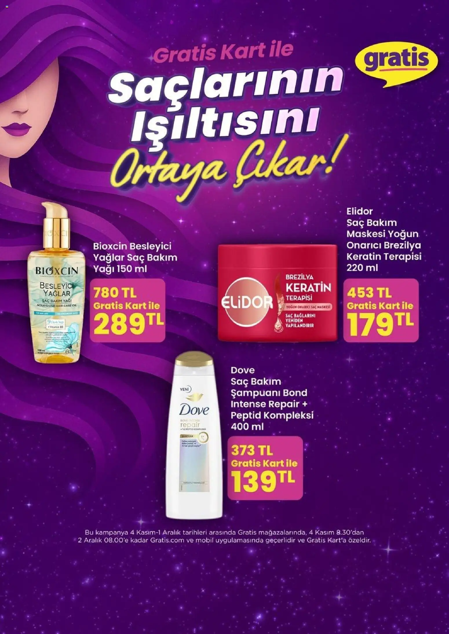 Gratis aktüel ürünler kataloğu yayımlandı! Bu hafta 01 - 30 Kasım 2025 günü Gratis indirimli ürünleri
