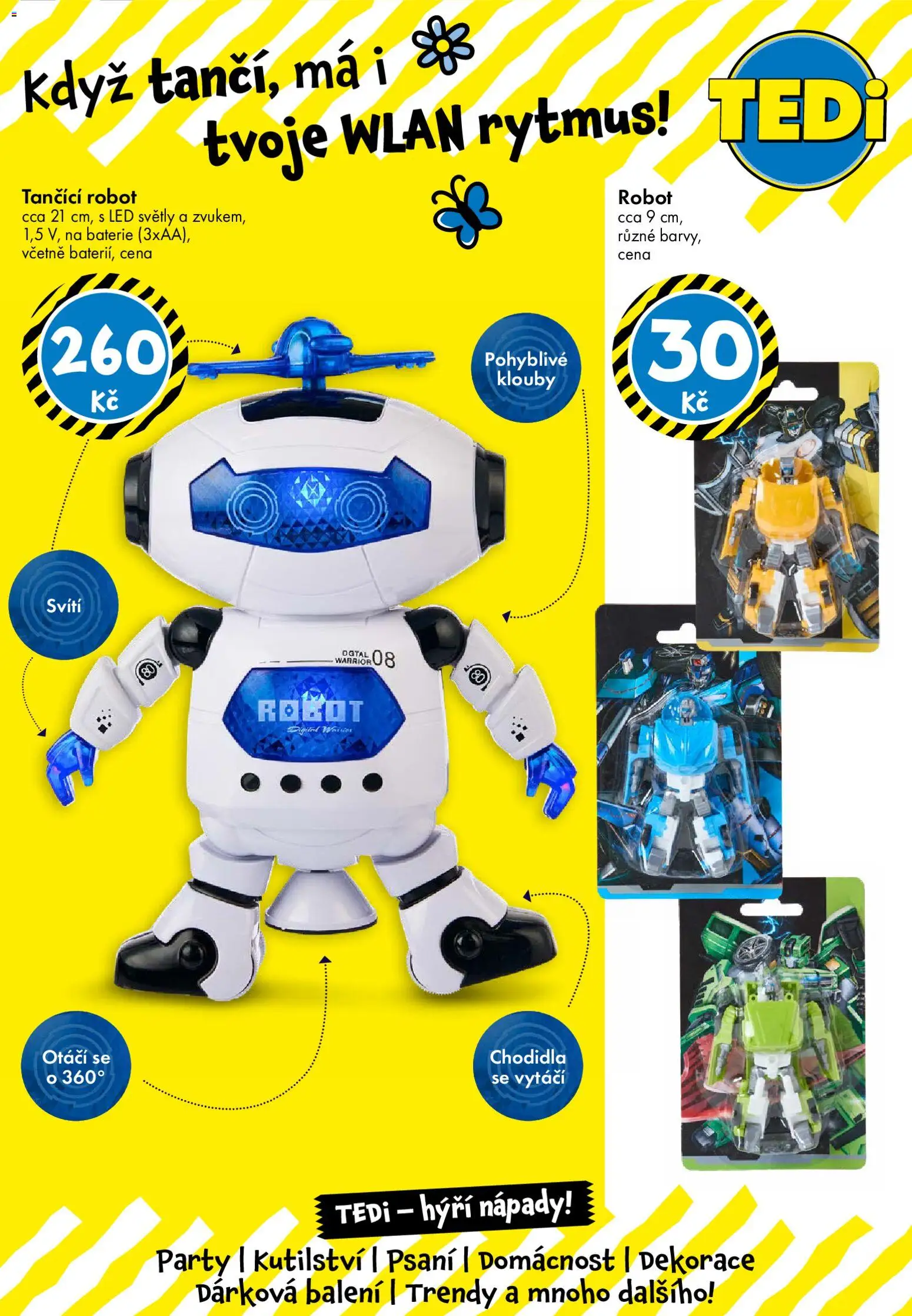 TEDi leták od 13.03.2026 | Strana: 14 | Produkty: Robot, Baterie, LED, Dekorace