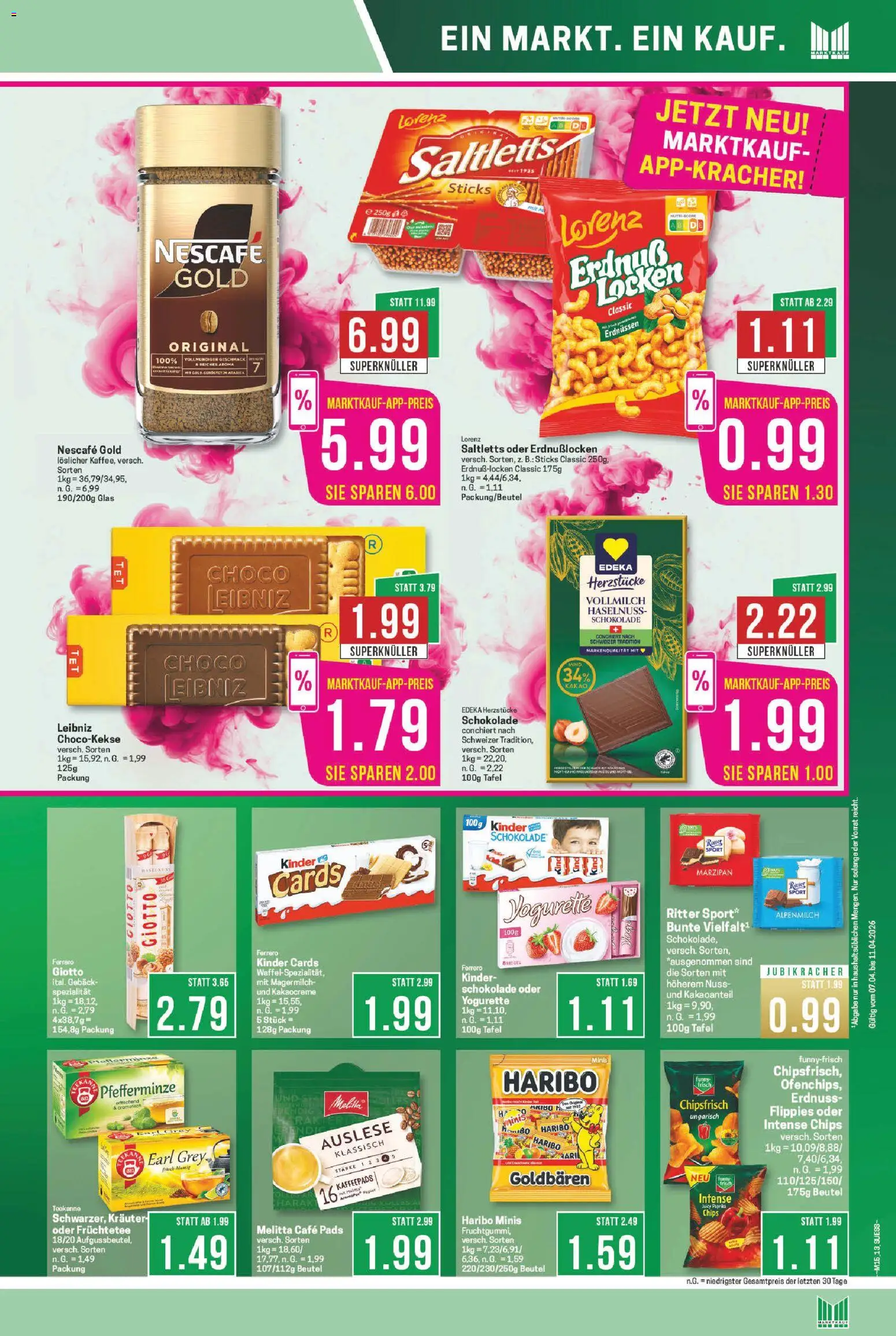 Marktkauf Prospekt 	 – gültig ab 07.04.2026 | Seite: 13 | Produkte: Melitta, Kaffeepads, Milch, Schokolade