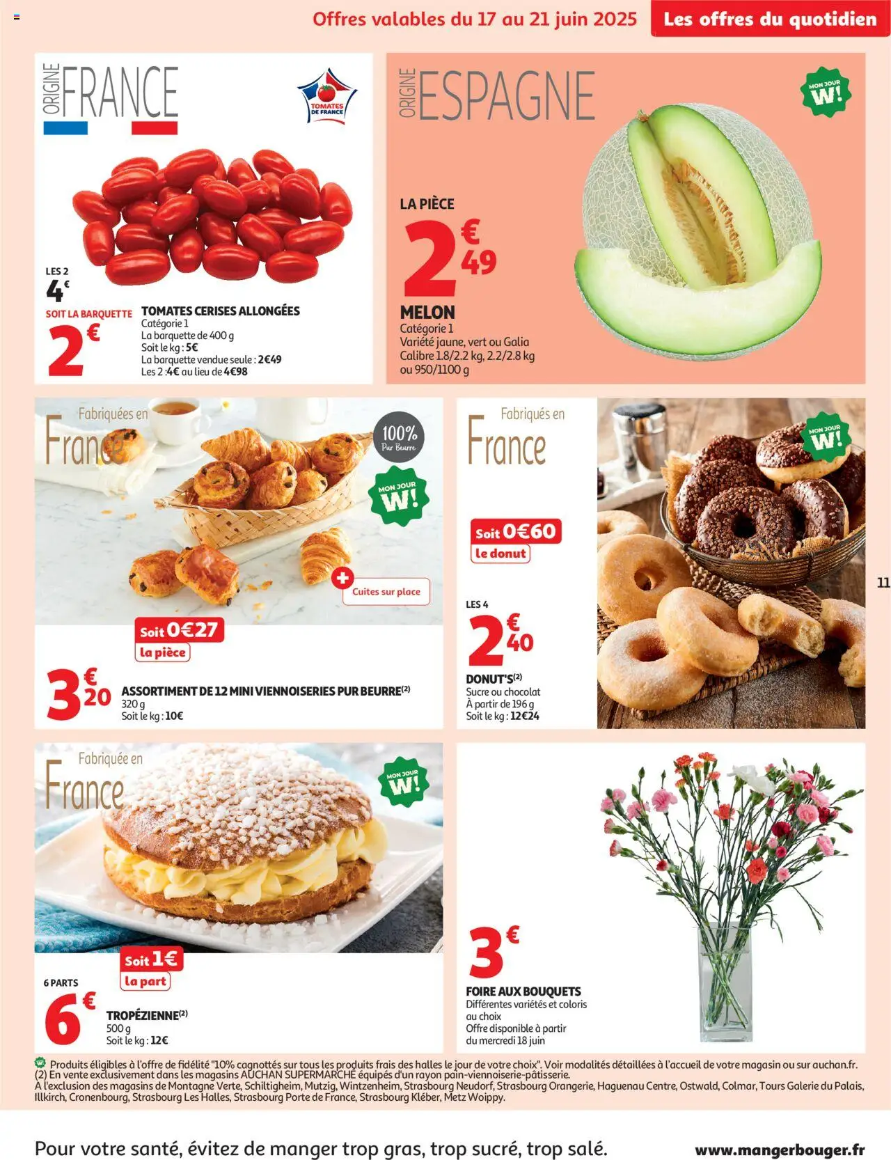  | Page: 11 | Produits: Sucre, Melon, Porte, Tomates