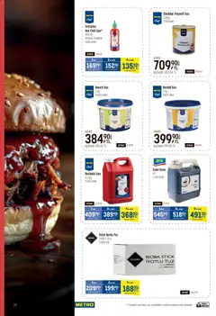 18.03.2026 tarihinden itibaren geçerli olan Metro kataloğu önizlemesi | Sayfa: 24 | Ürünler: Hardal, Ranch sos, Barbekü sos, Tuz