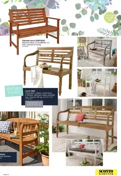 Náhled letáku Sconto nábytek katalog - Zahradní speciál od 01.01.2026 | Strana: 47 | Produkty: Zahradní lavice, Nábytek, Lavice, Dekorace