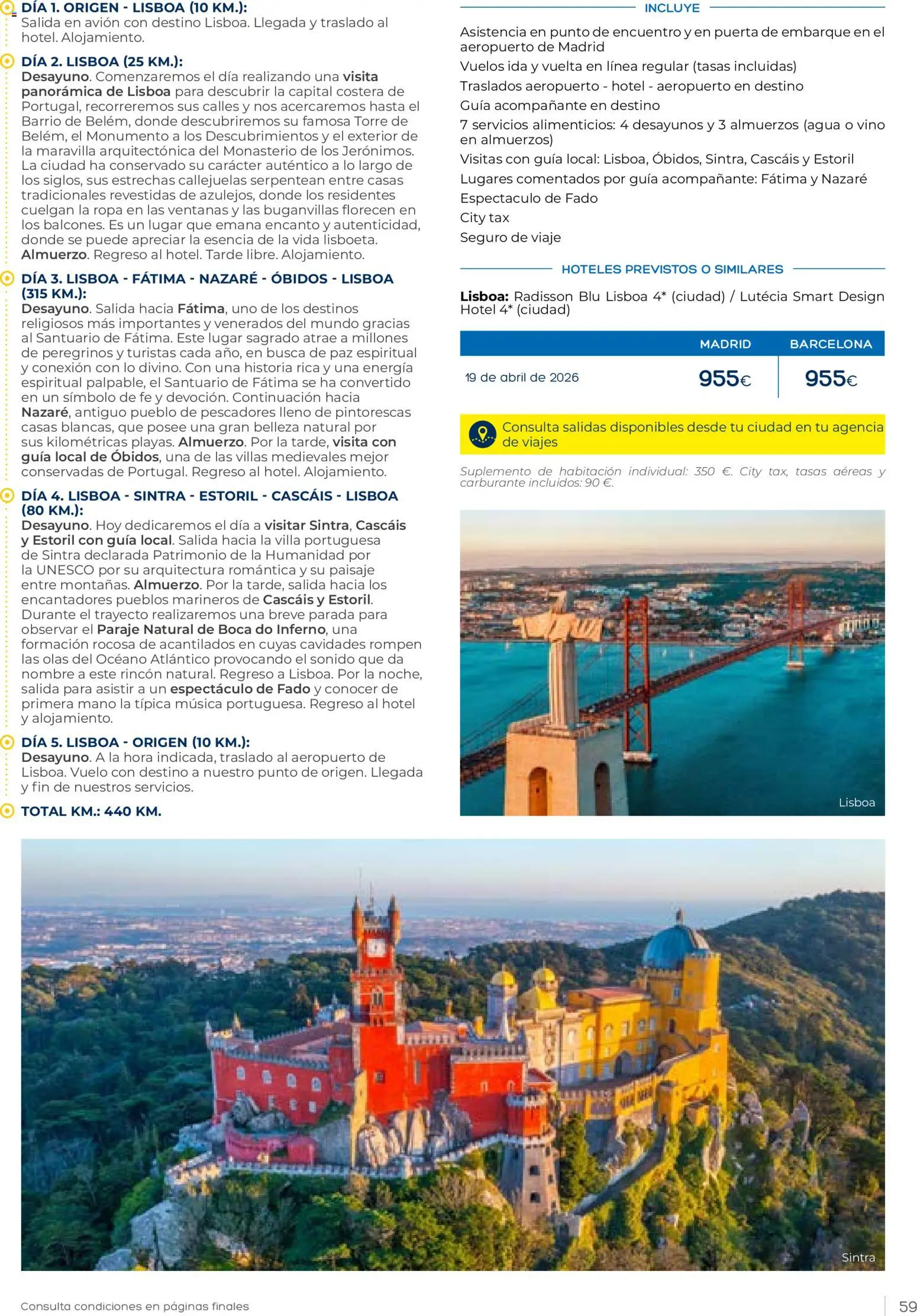 Viajes El Corte Inglés Vacaciones Económicas │ válido desde el 22.10.2025 | Página: 59 | Productos: Vino, Ropa