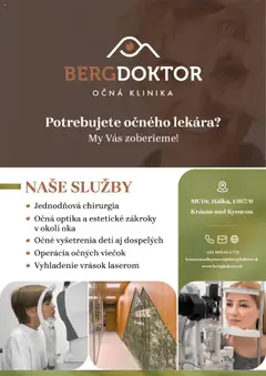 Bergdoctor s.r.o leták platný od 15.10.2025