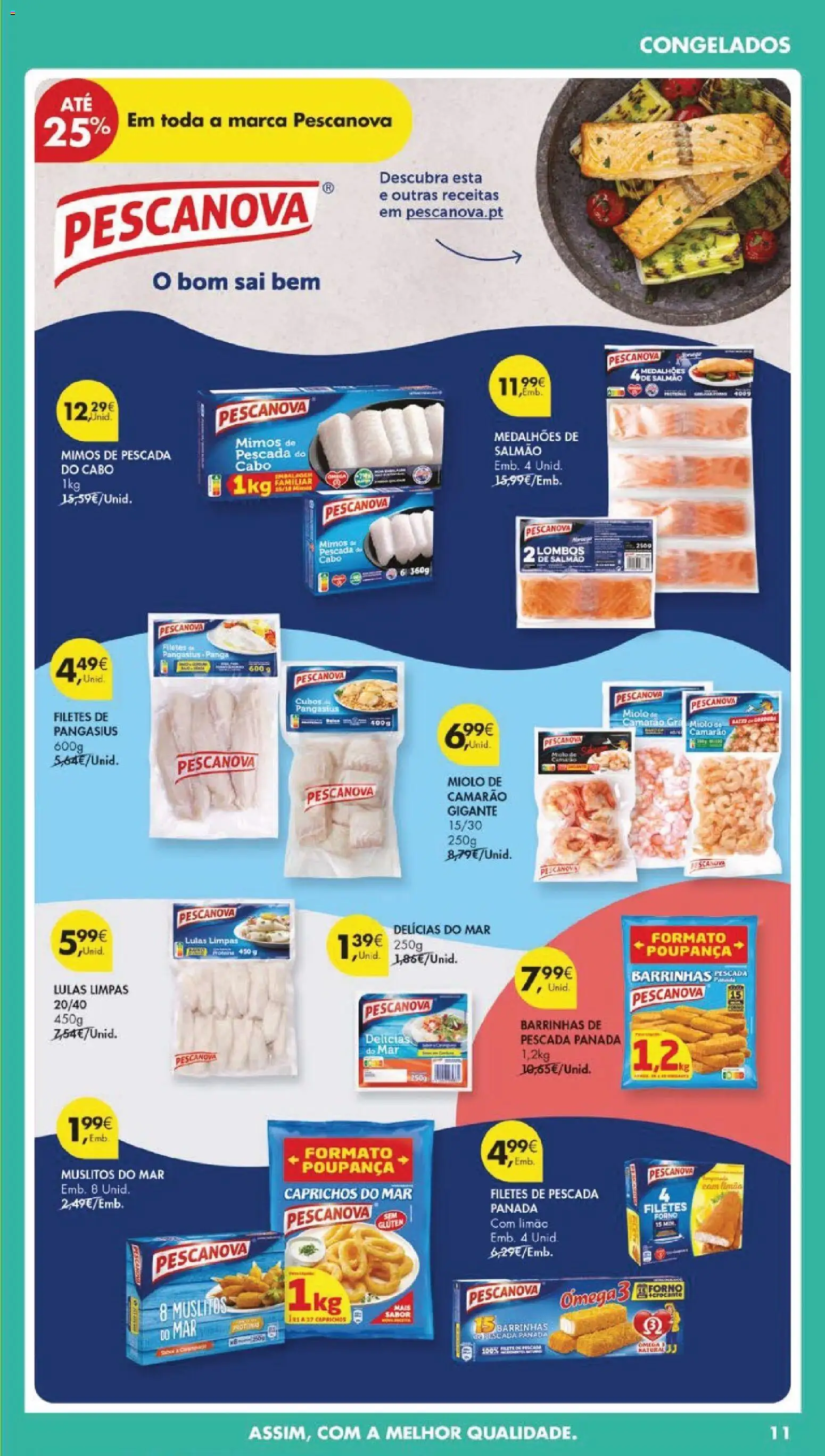 Pingo Doce folheto │ válido de 24.02.2026 | Página: 13 | Produtos: Cabo, Ômega 3, Camarão, Salmão