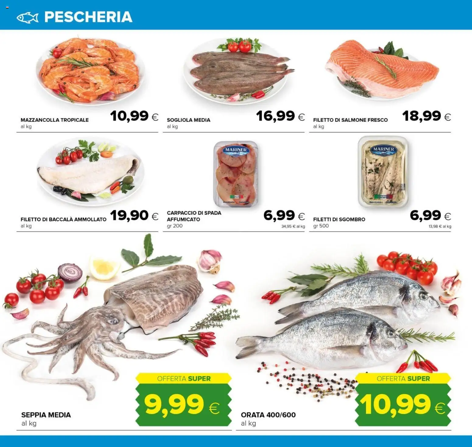 Volantino Oasi del 21.11.2025 | Pagina: 8 | Prodotti: Salmone, Sogliola, Orata, Sgombro