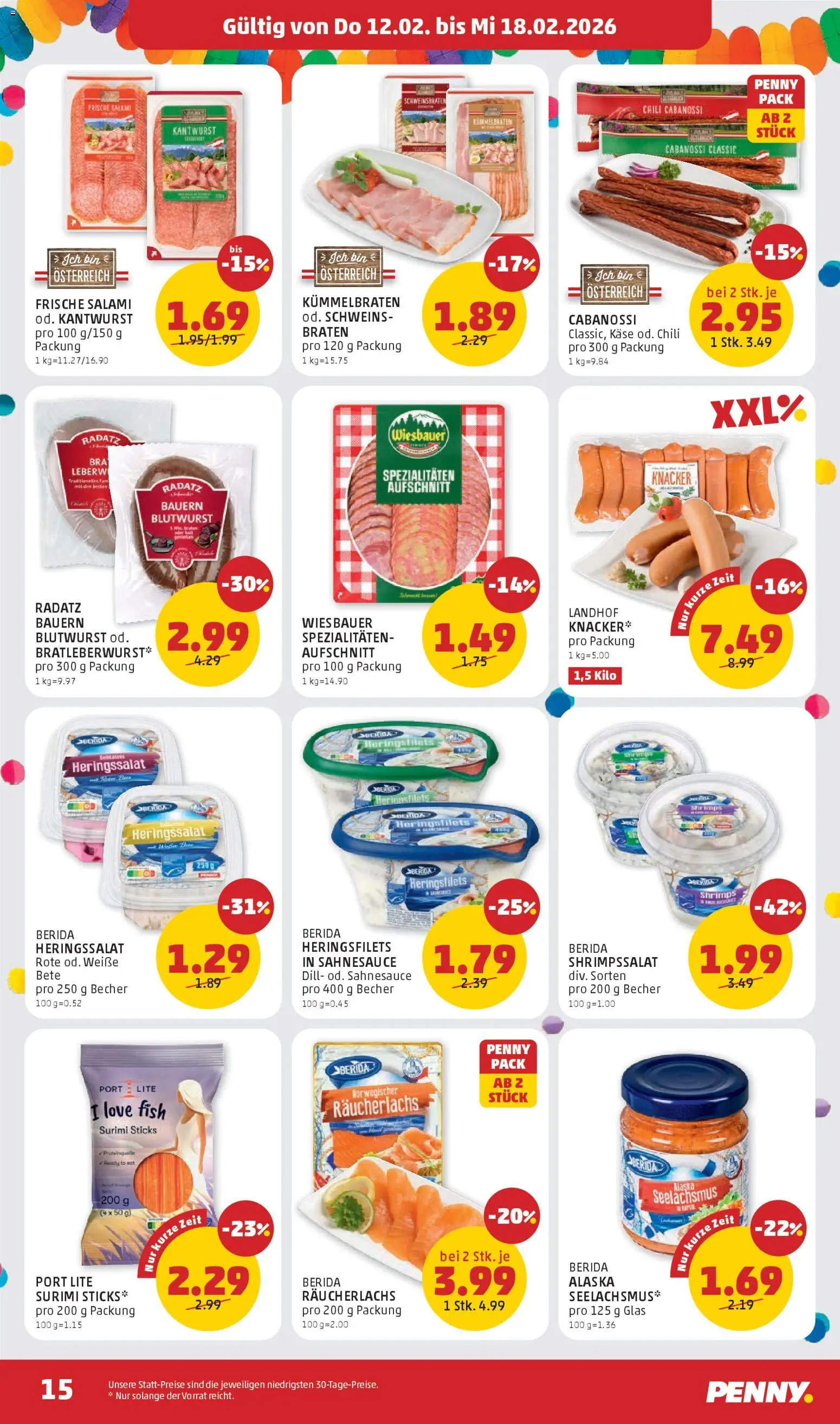 Penny Markt Flugblatt gültig ab 12.02.2026 | Seite: 15