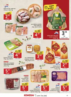 AIA ODRESCI PILEĆEG FILEA, MINI FILE, 400g, 1kg=10,73EUR - Pregled kataloga iz trgovine Konzum, vrijedi od 25.02.2026 | Stranica: 17 | Proizvodi: Puretina, Pileći file
