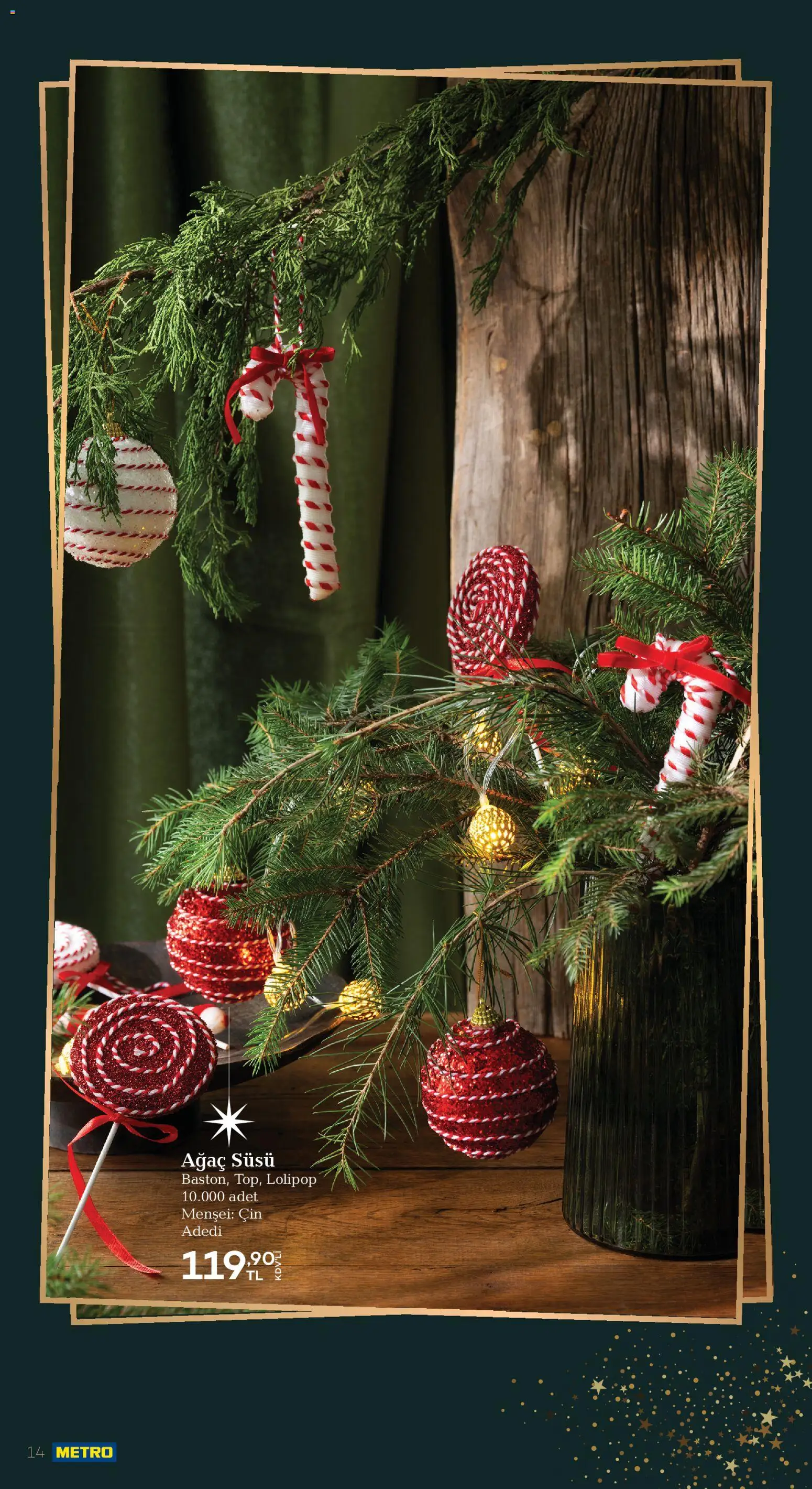 Metro - Yılbaşı Dekorasyon Kataloğu - 18.11.2025 tarihinden itibaren geçerlidir | Sayfa: 14 | Ürünler: Cin